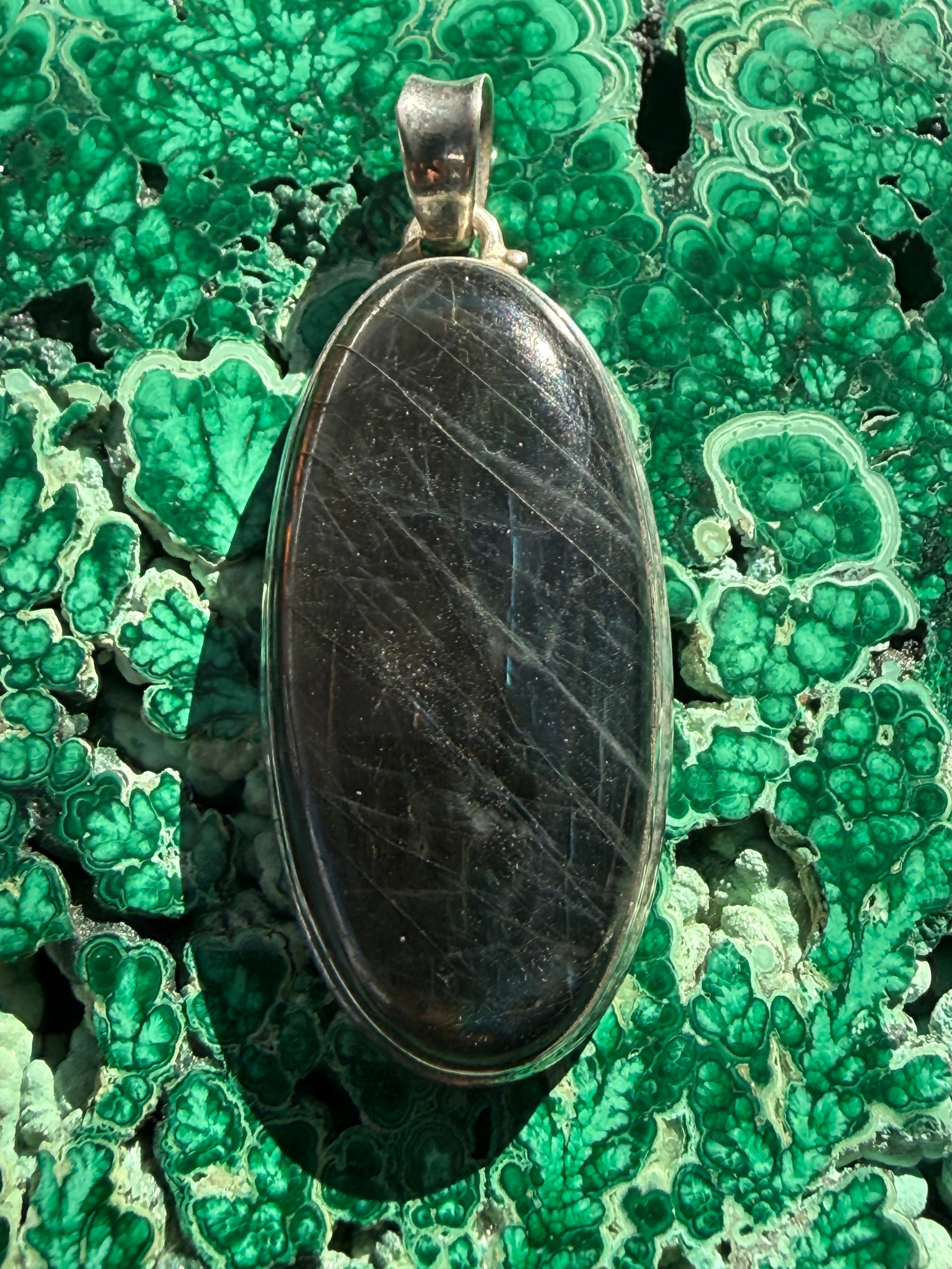 Mystic Light Labradorite Pendant 42mmx20mm Crystal Wellness