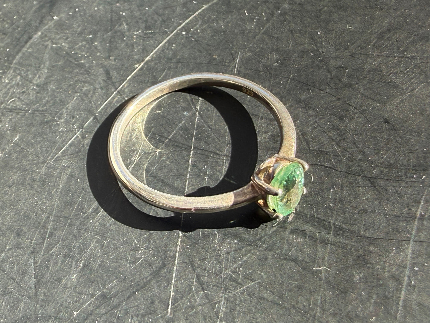 Neon Blue Apatite Ring – Clarity, Inspiration & Personal Growth, size 6 Crystal Wellness