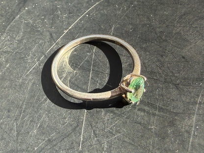 Neon Blue Apatite Ring – Clarity, Inspiration & Personal Growth, size 6 Crystal Wellness