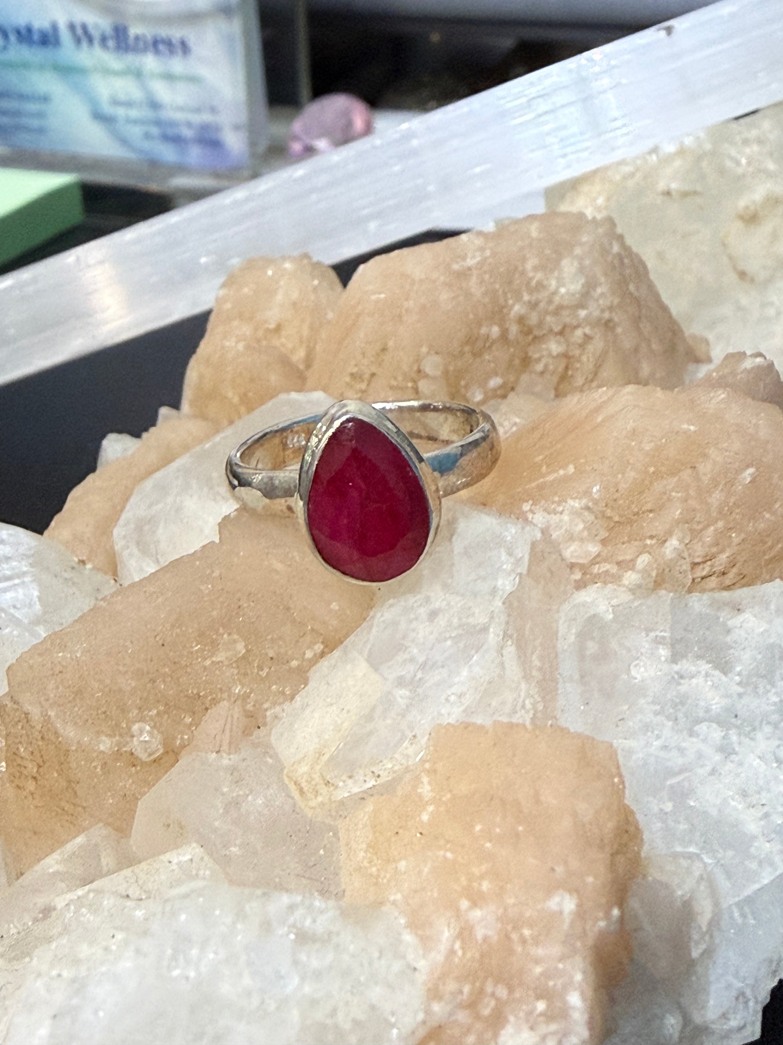 Ruby Vermeil Ring – Size 5 Crystal Wellness