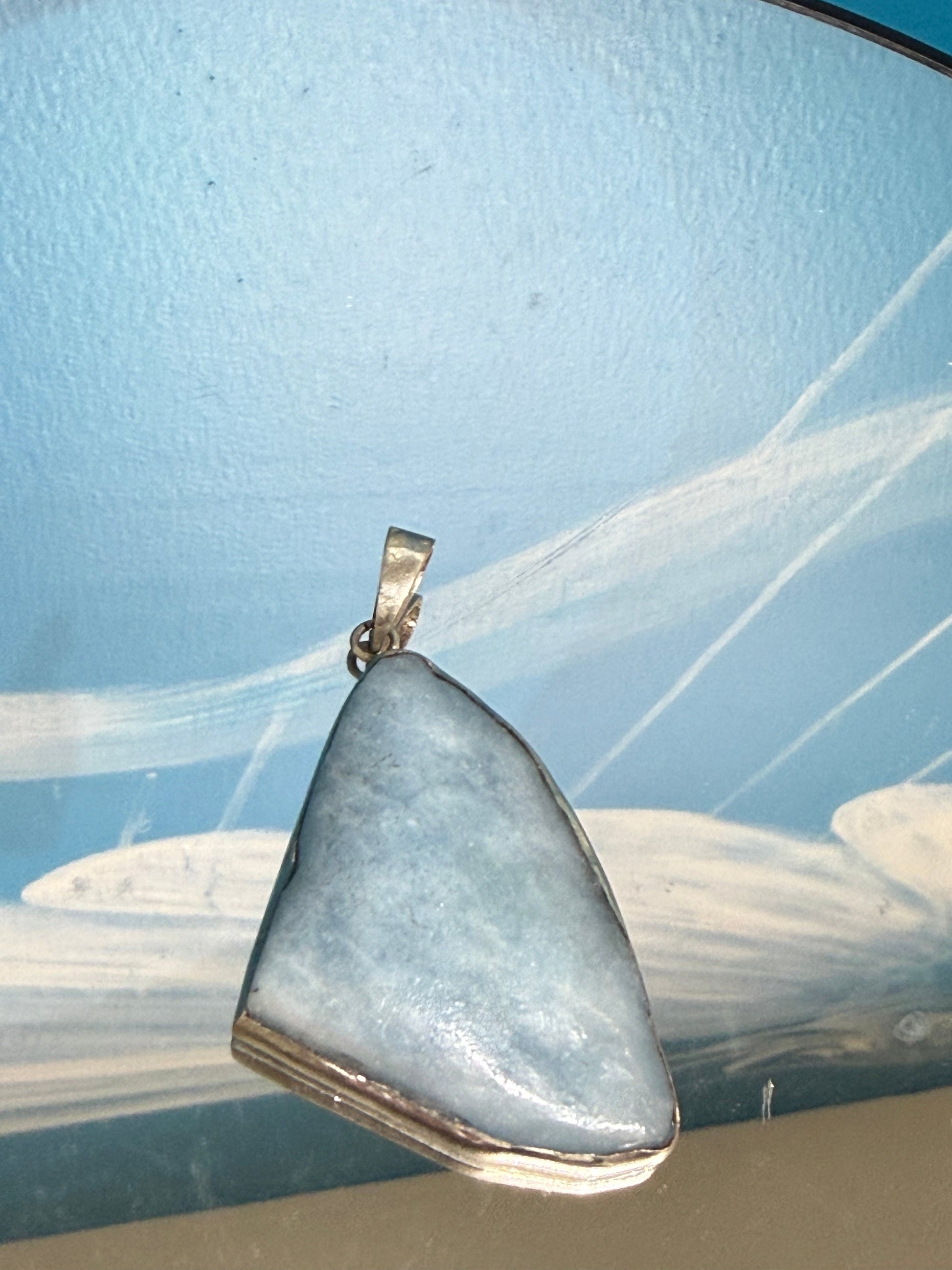 Aquamarine Pendant, 49mmx30mm Crystal Wellness