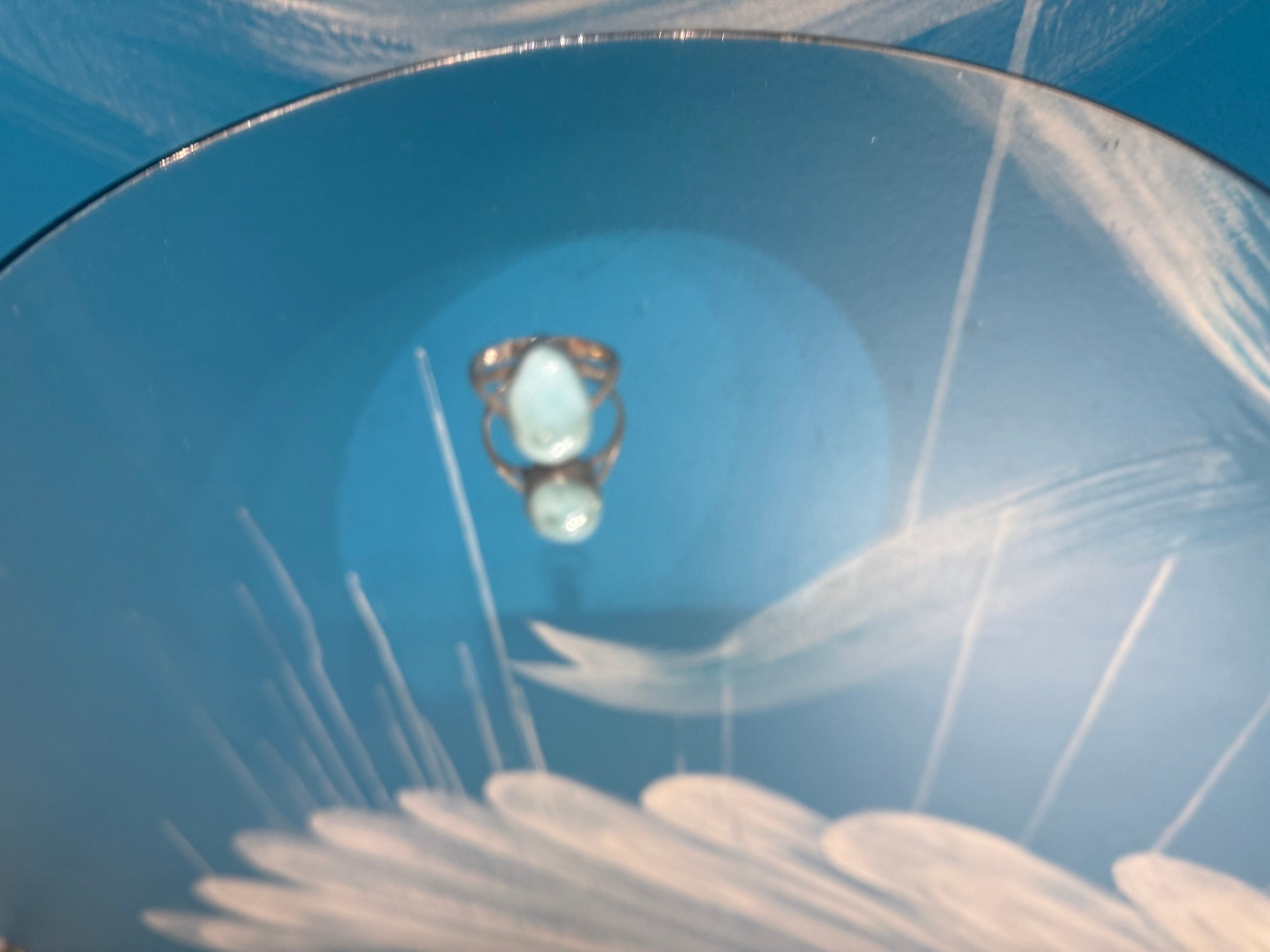 🌊 Larimar Silver Ring — Stone of Serenity & Divine Feminine Energy

A beautiful stone of calm waters, gentle communication and inner peace., size 7.5 Crystal Wellness
