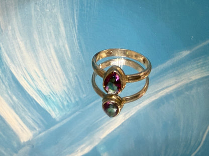 Mystic Topaz Ring, size 9  — A Celestial Prism of Transformation & Inner Light Crystal Wellness