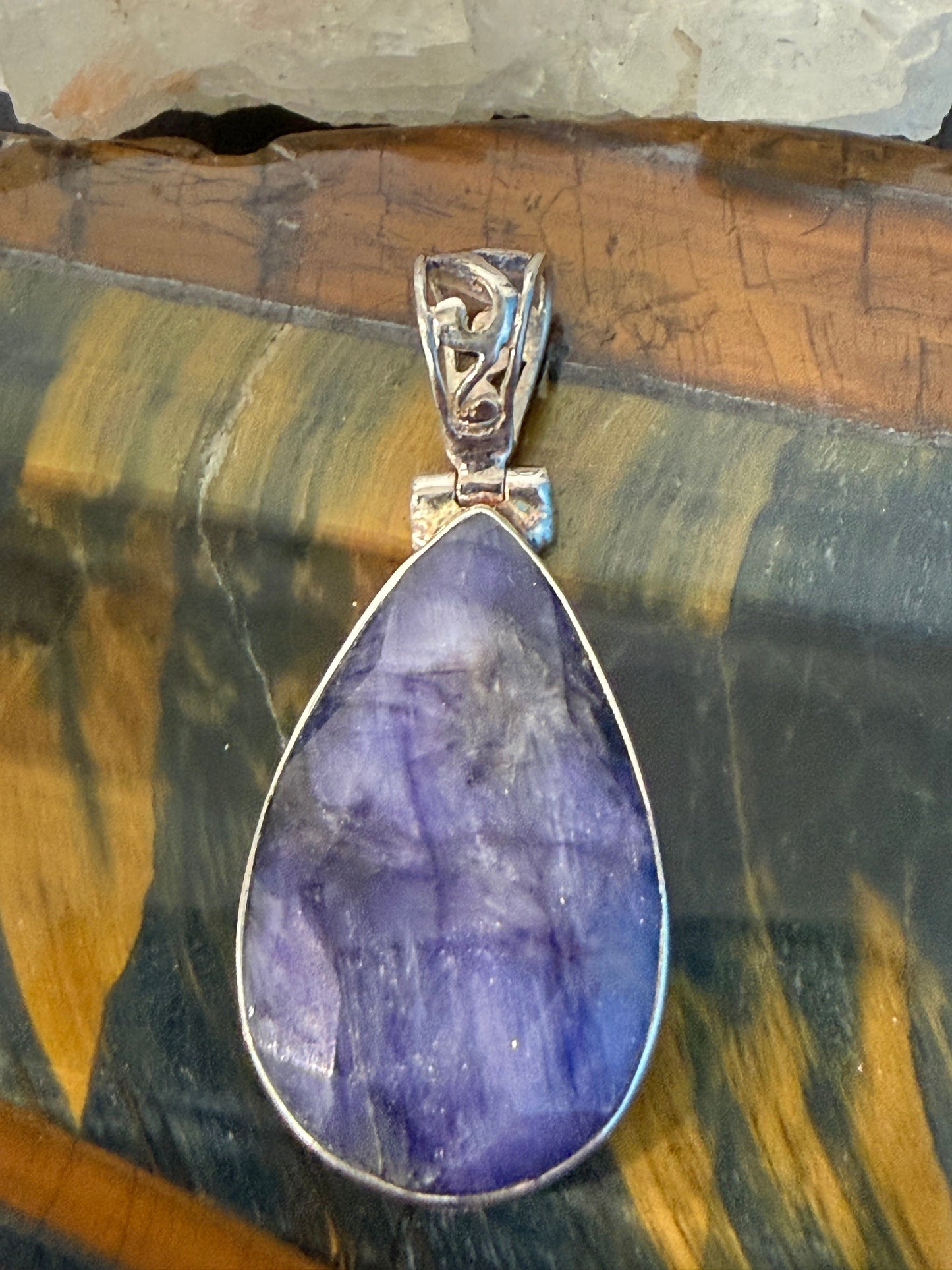 Sapphire Pendant Crystal Wellness