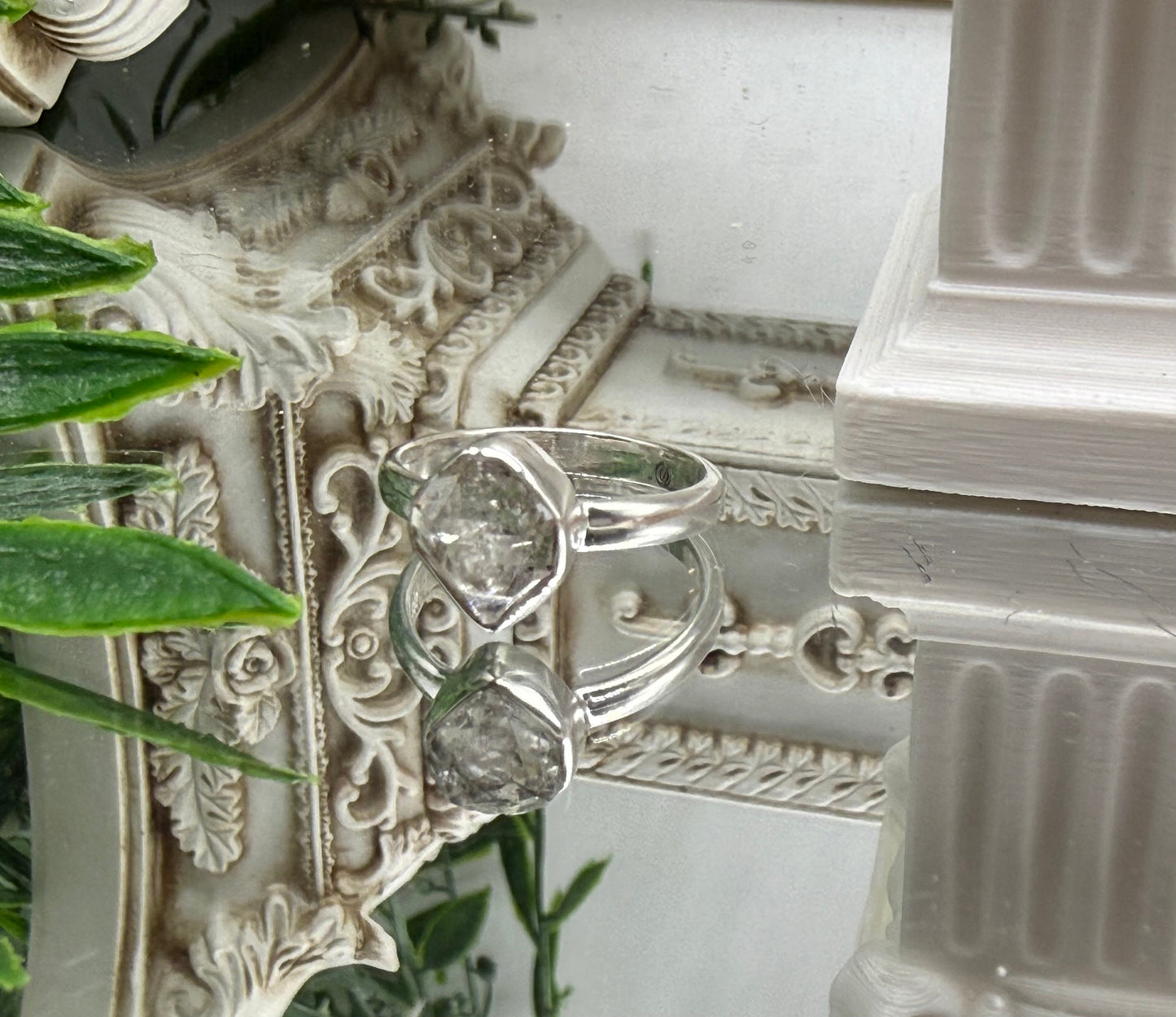 Herkimer Diamond Pendant – 925 Sterling Silver (Chain Included) Crystal Wellness