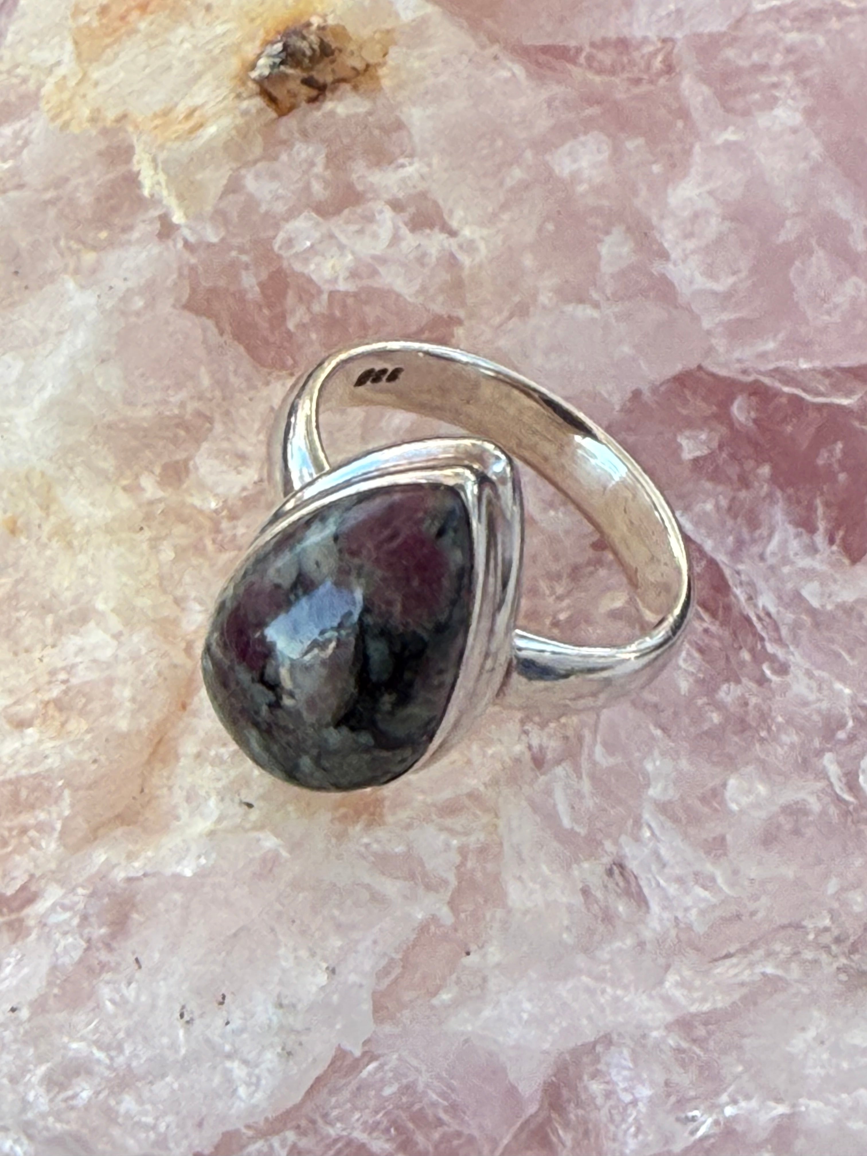 Eudialyte Ring
Stone of the Heart’s Courage, size 6 Crystal Wellness