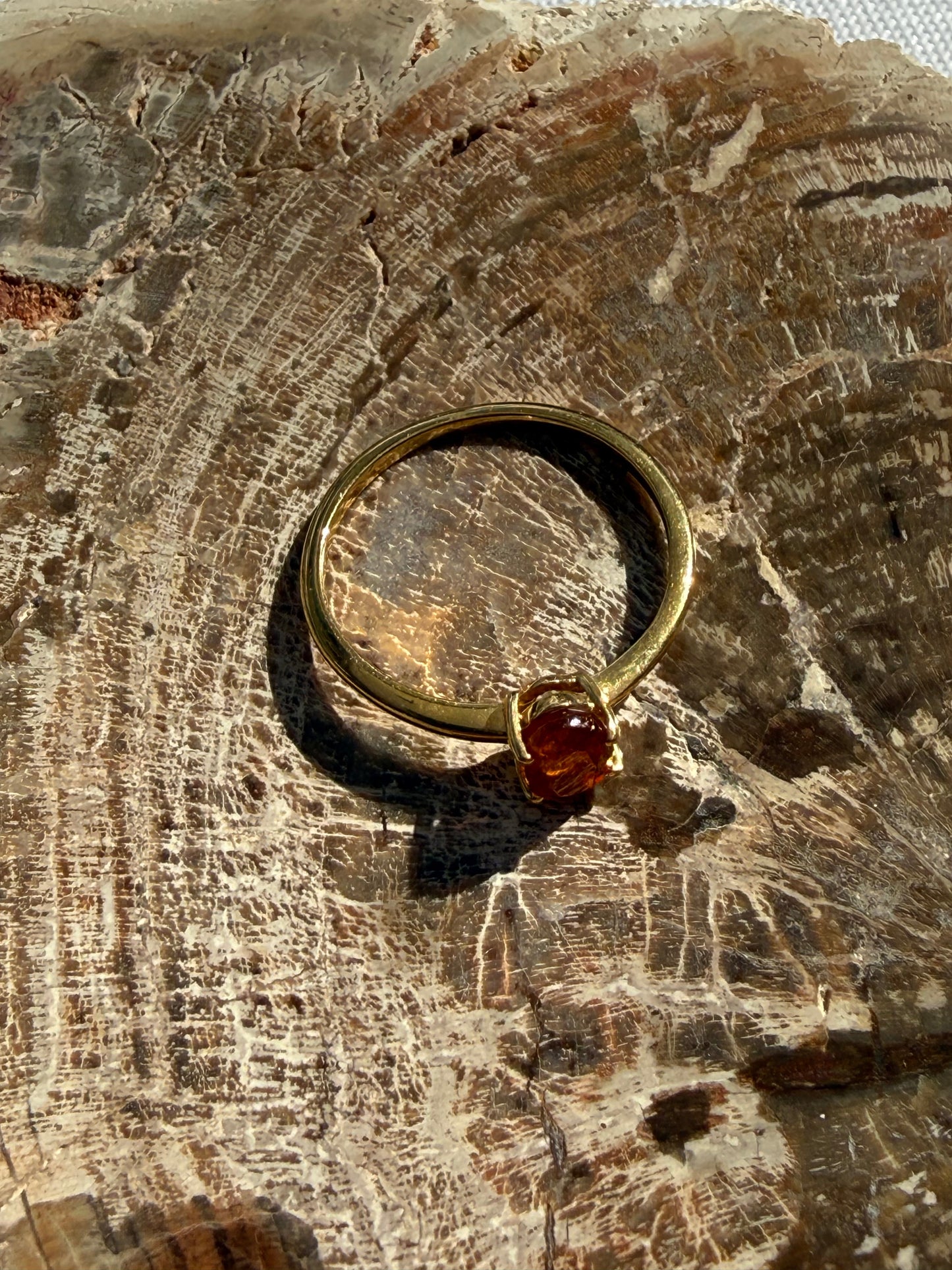 Orange Kyanite Vermeil Ring – Stone of Creativity, Confidence & Inspired Action Crystal Wellness
