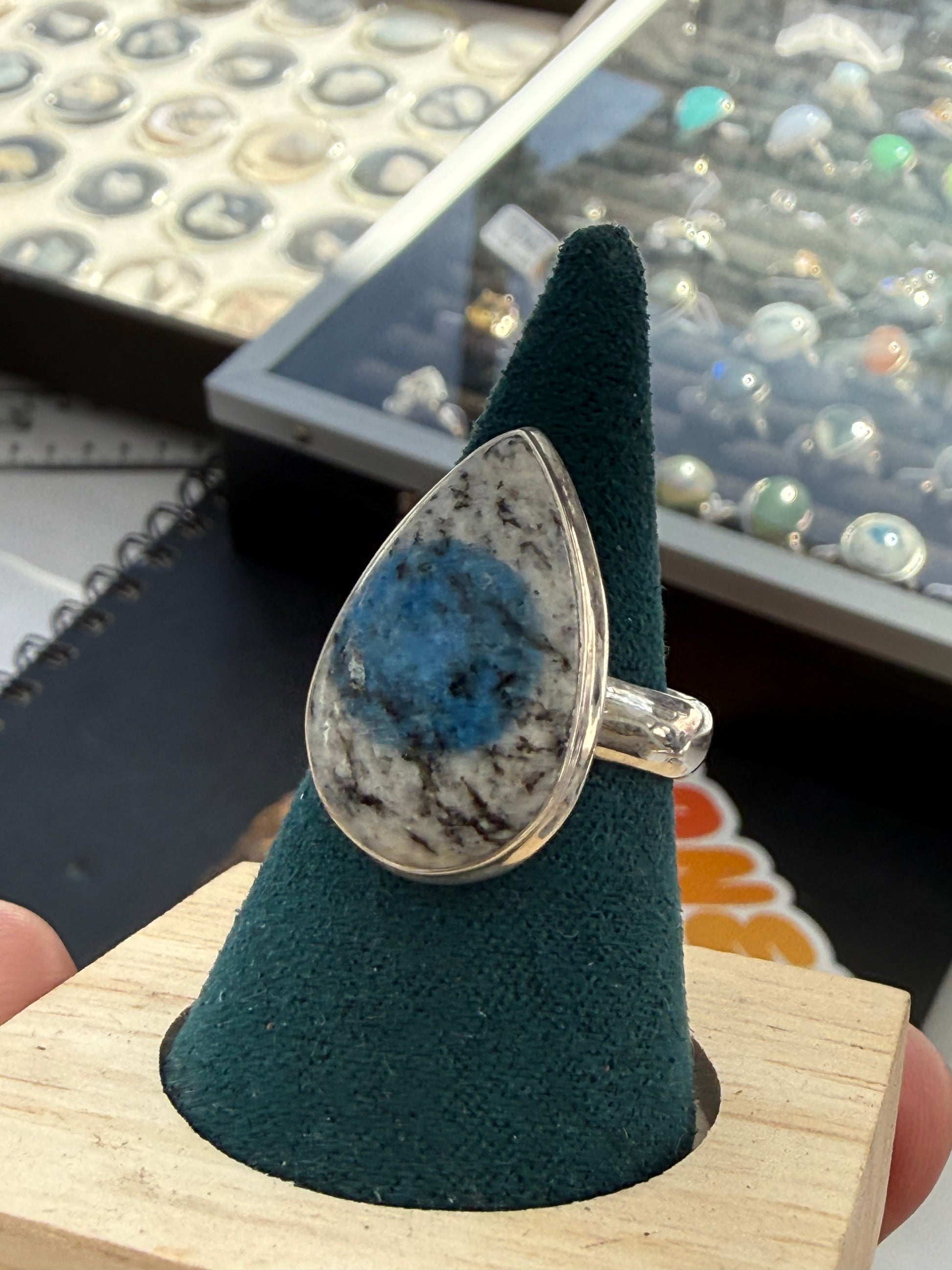 K2 Jasper Ring — Balance Between Earth & Sky, size 8 Crystal Wellness