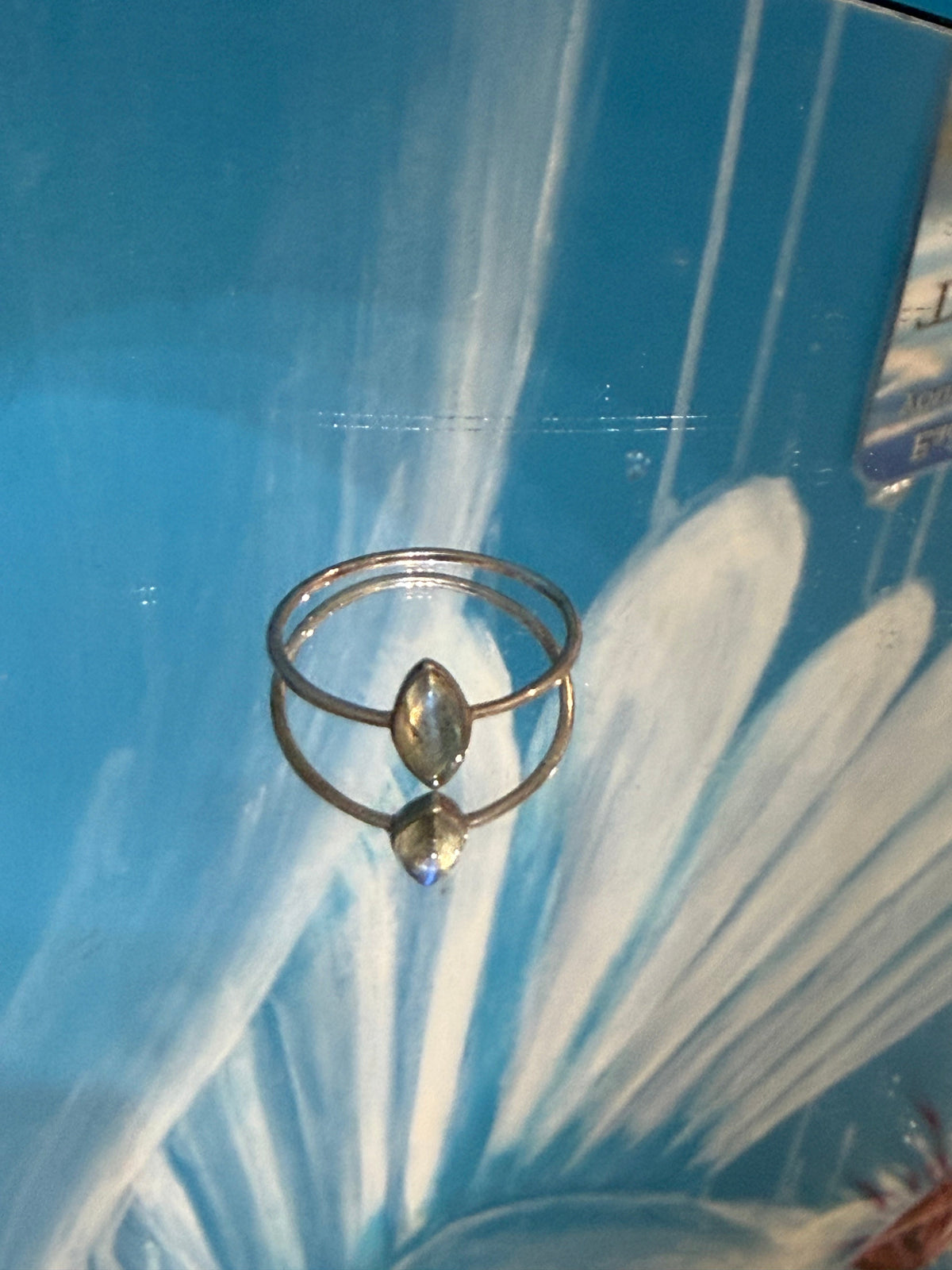 Labradorite Ring — Stone of Magic & Transformation, size 8 Crystal Wellness