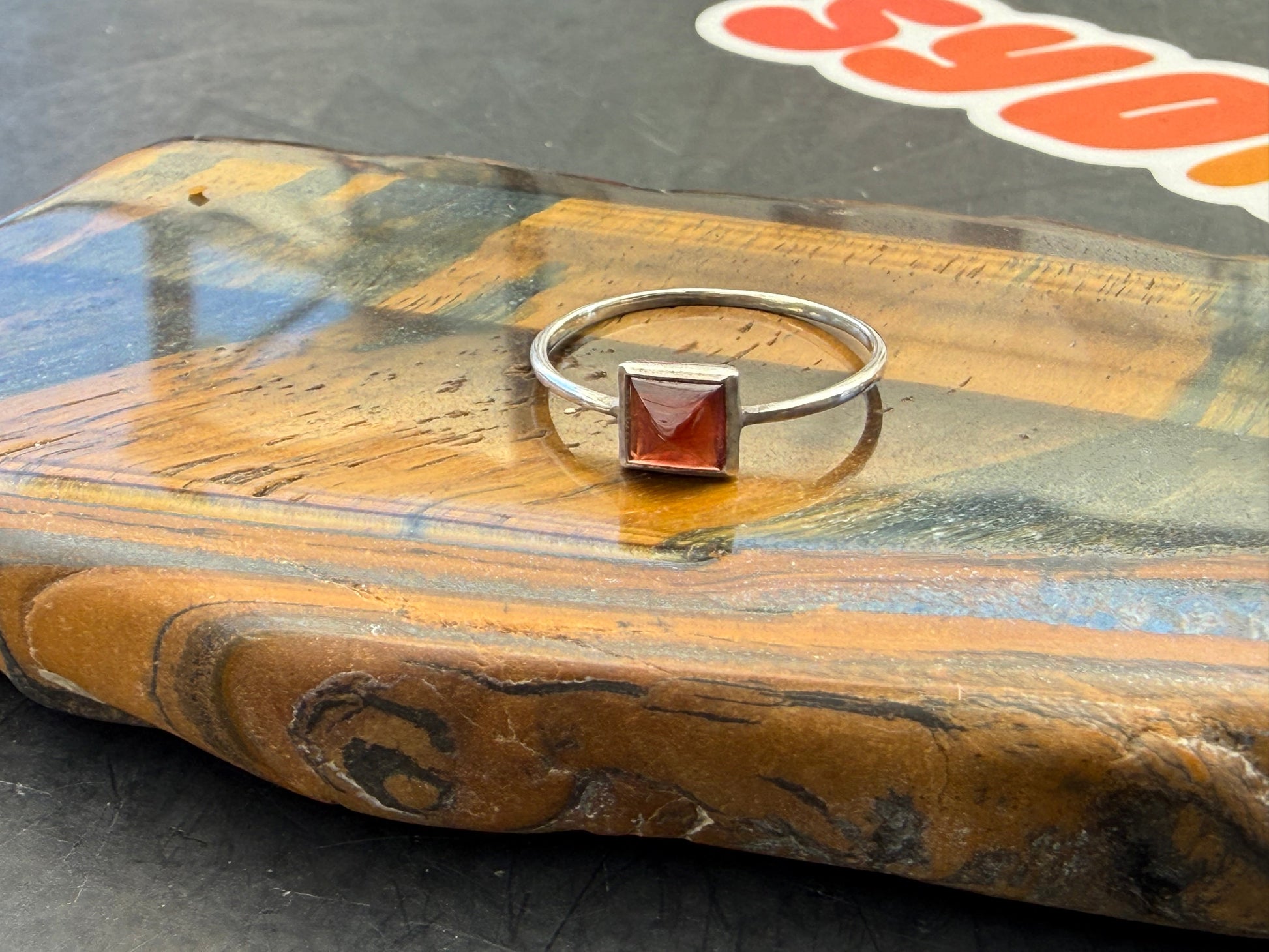 Garnet Ring — The Stone of Passion, Vitality & Courage, size7 Crystal Wellness