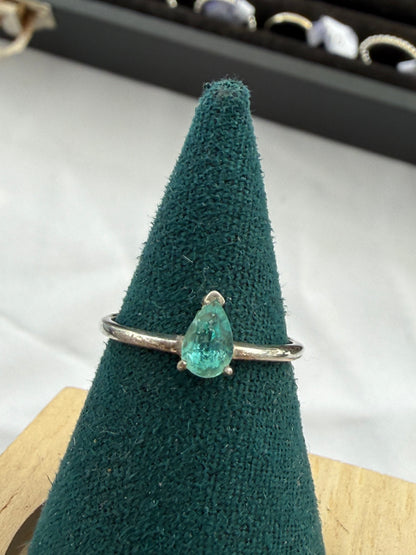 💎 Neon Blue Apatite Ring — The Spark of Inspiration, size 6 Crystal Wellness