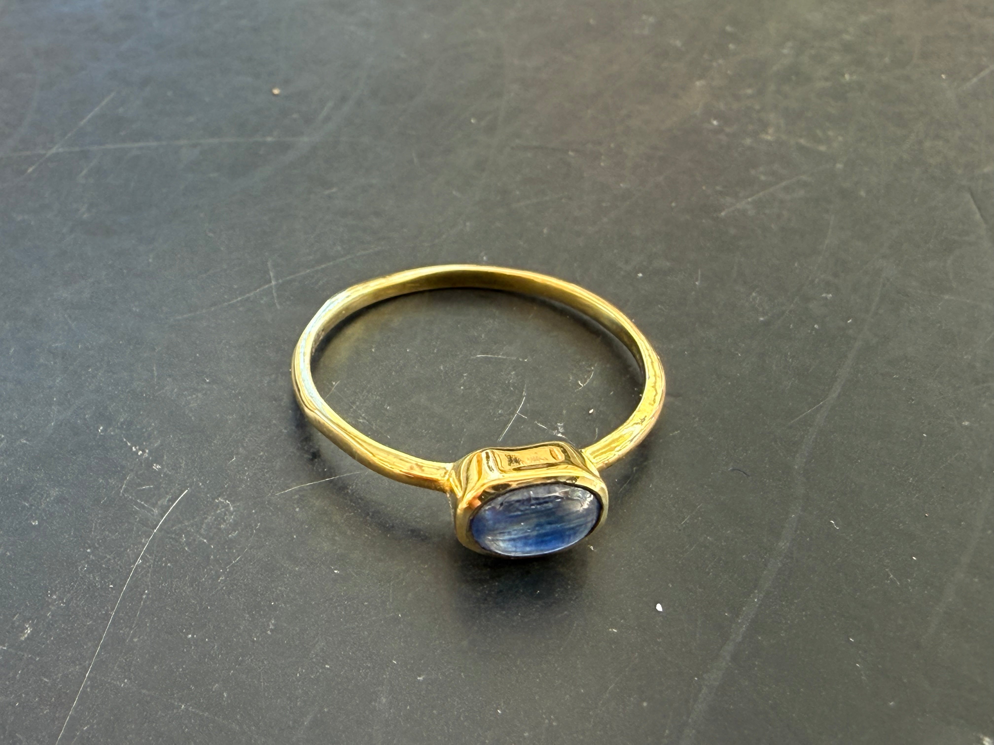 💜 Tanzanite Vermeil Ring — Divine Intuition & Higher Wisdom, size 6 Crystal Wellness