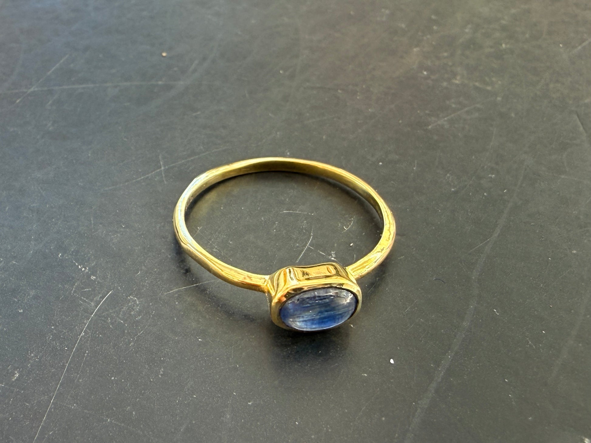 💜 Tanzanite Vermeil Ring — Divine Intuition & Higher Wisdom, size 6 Crystal Wellness