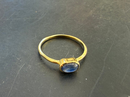 💜 Tanzanite Vermeil Ring — Divine Intuition & Higher Wisdom, size 6 Crystal Wellness