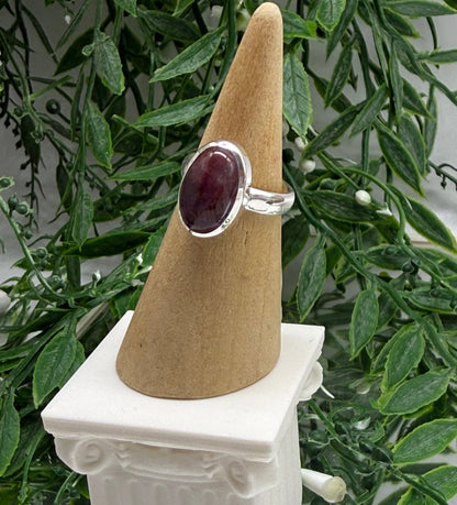 Super Seven 925 Sterling Silver Ring Size 7.5 US Crystal Wellness