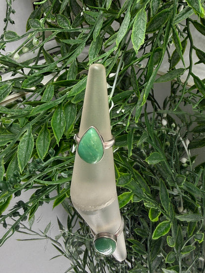 Chrysoprase 925 Sterling Silver Ring Size 6 Crystal Wellness