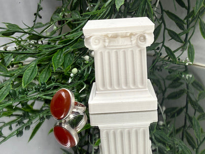 Carnelian Flame Ring – Size 5.5 Crystal Wellness