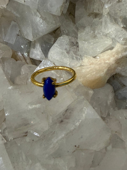 Lapis Lazuli Vermeil Ring – Size 3 Crystal Wellness