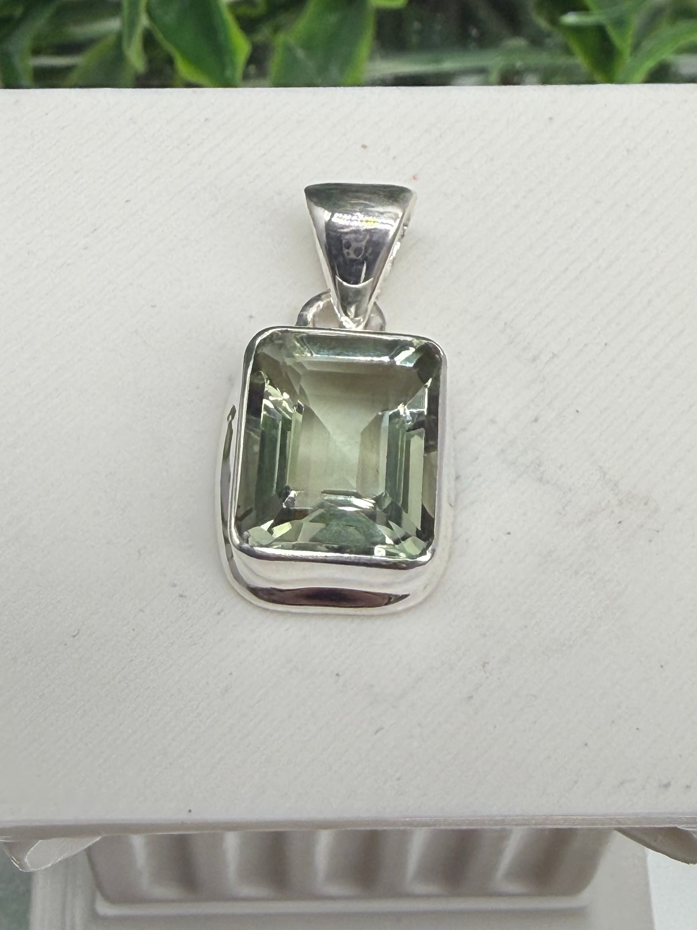 Whispers of the Heart — Prasiolite Silver Pendant Crystal Wellness