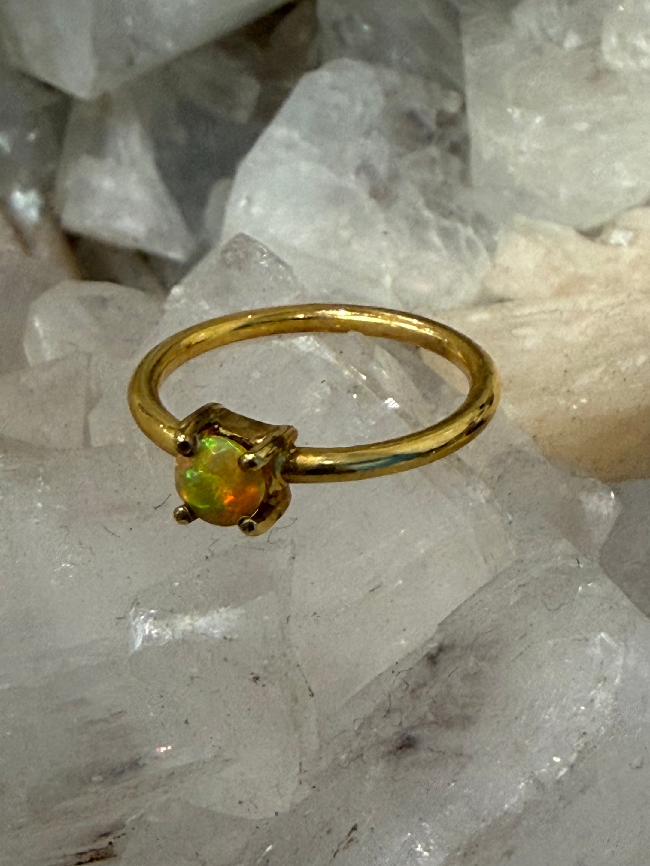 Ethiopian Opal Vermeil Ring – Size 3
Whispers of Light & Living Fire Crystal Wellness