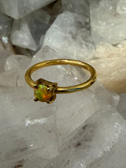 Ethiopian Opal Vermeil Ring – Size 3
Whispers of Light & Living Fire Crystal Wellness