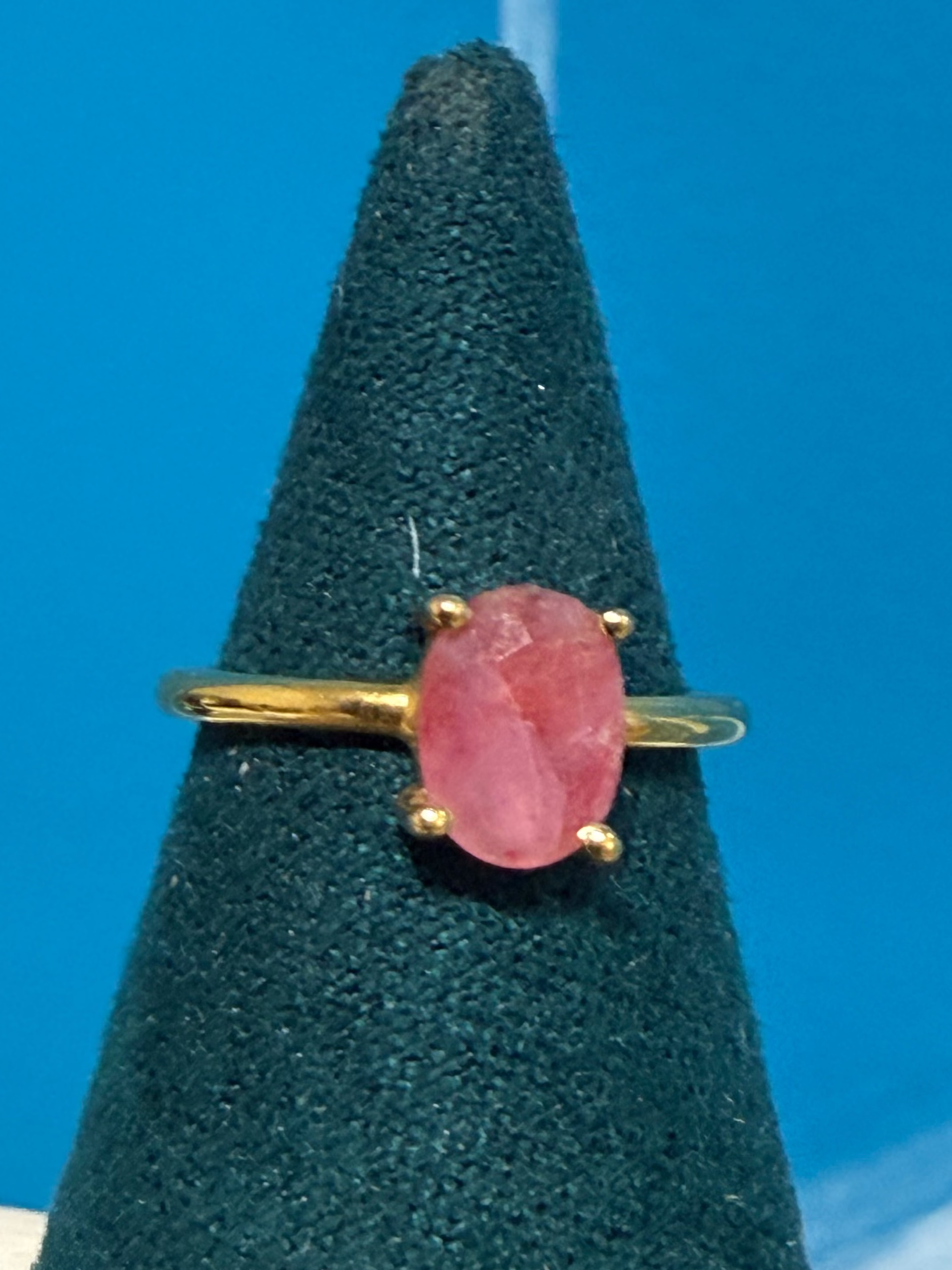 Ruby Vermeil Ring – Size 3 Crystal Wellness