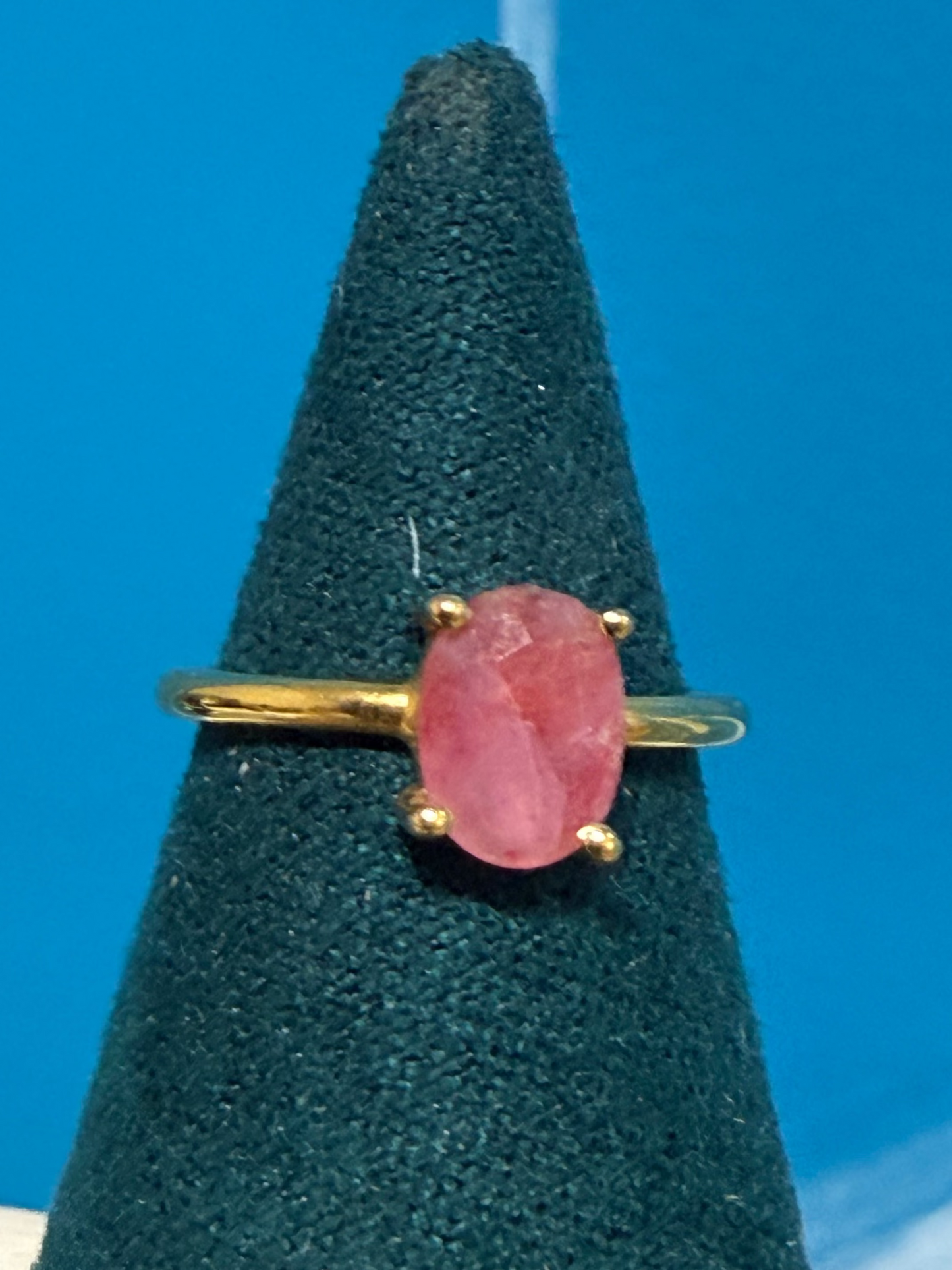 Ruby Vermeil Ring – Size 3 Crystal Wellness