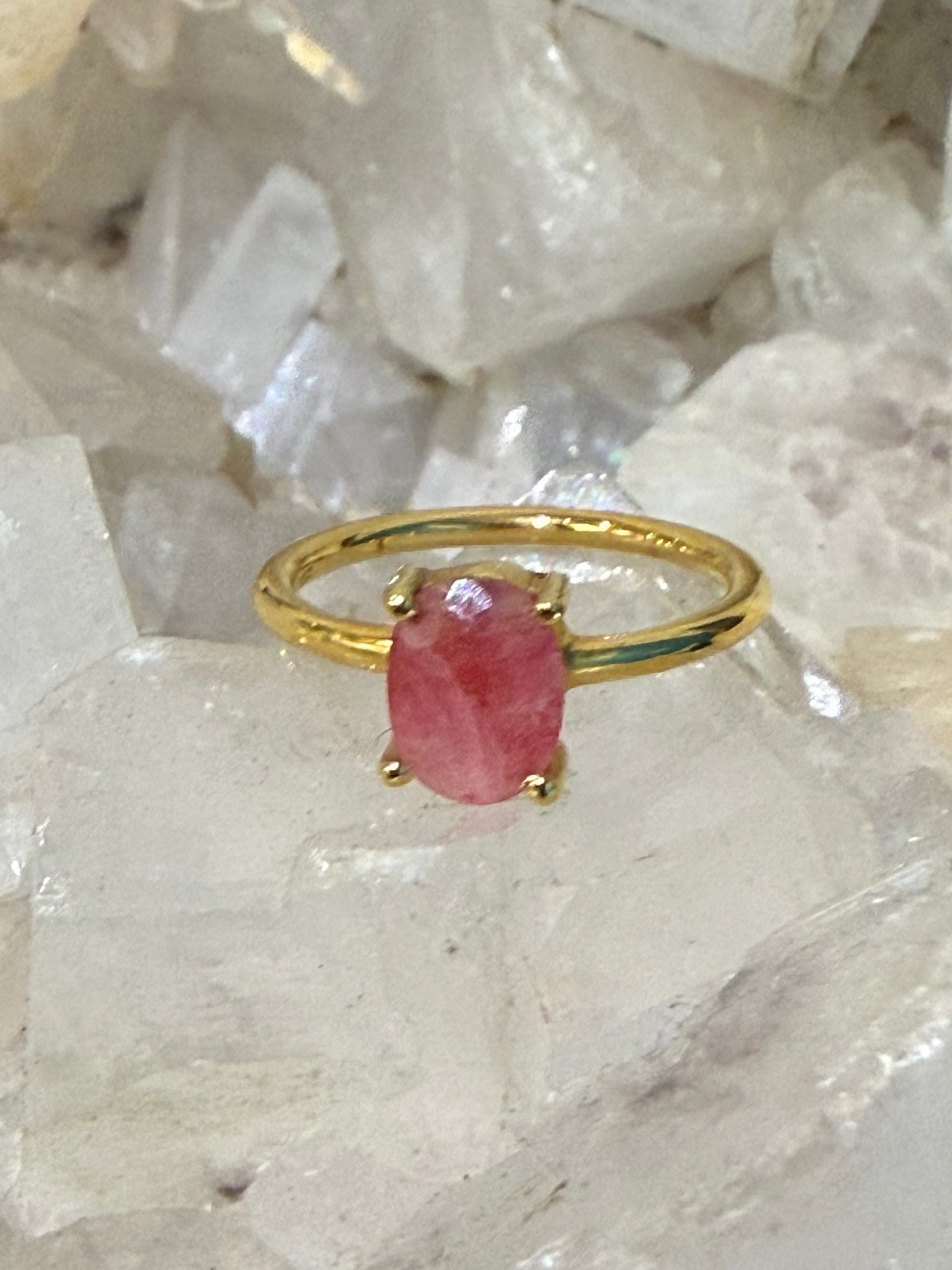 Ruby Vermeil Ring – Size 3 Crystal Wellness