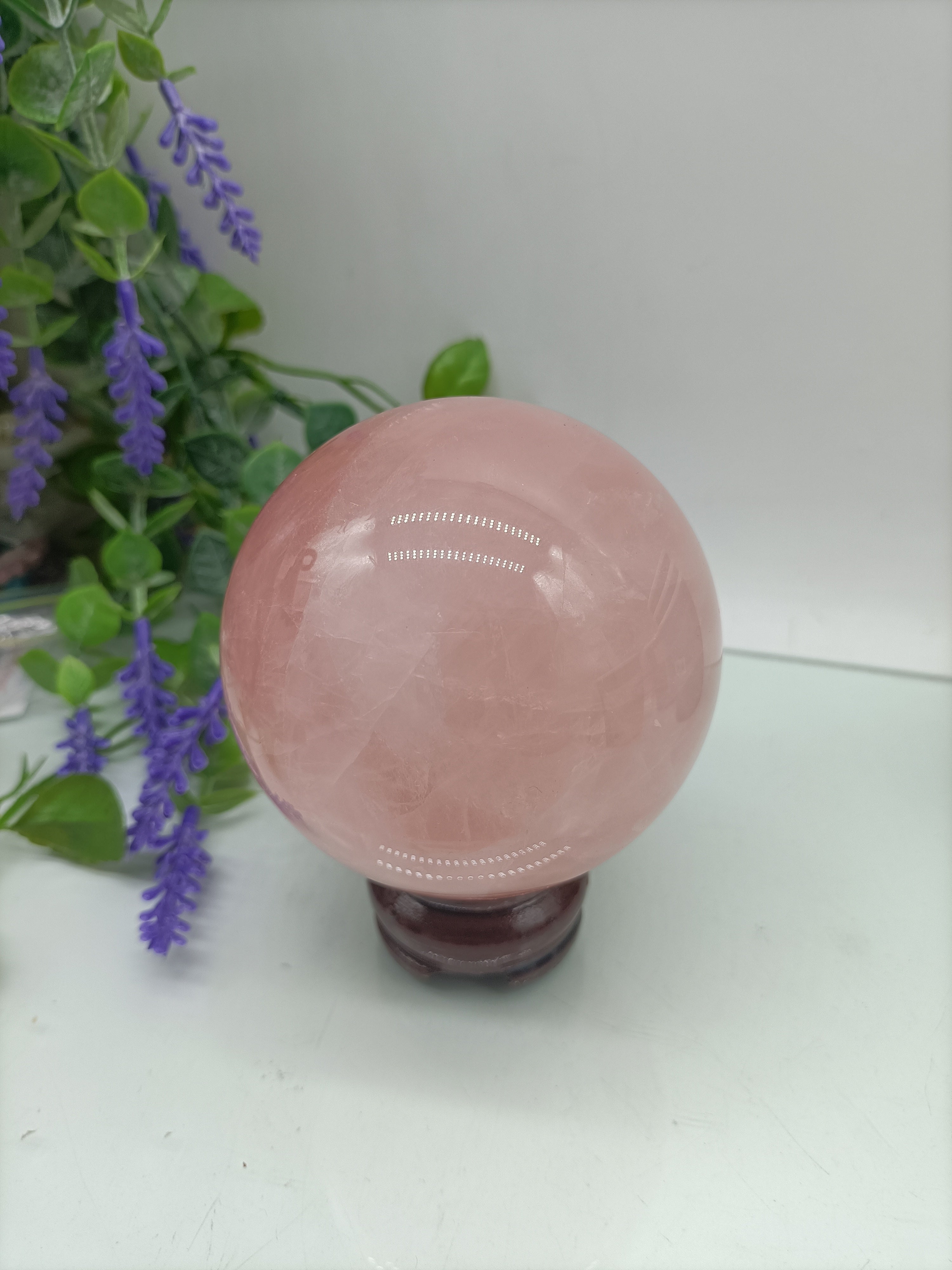 Rose Quartz Sphere Crystal Wellness