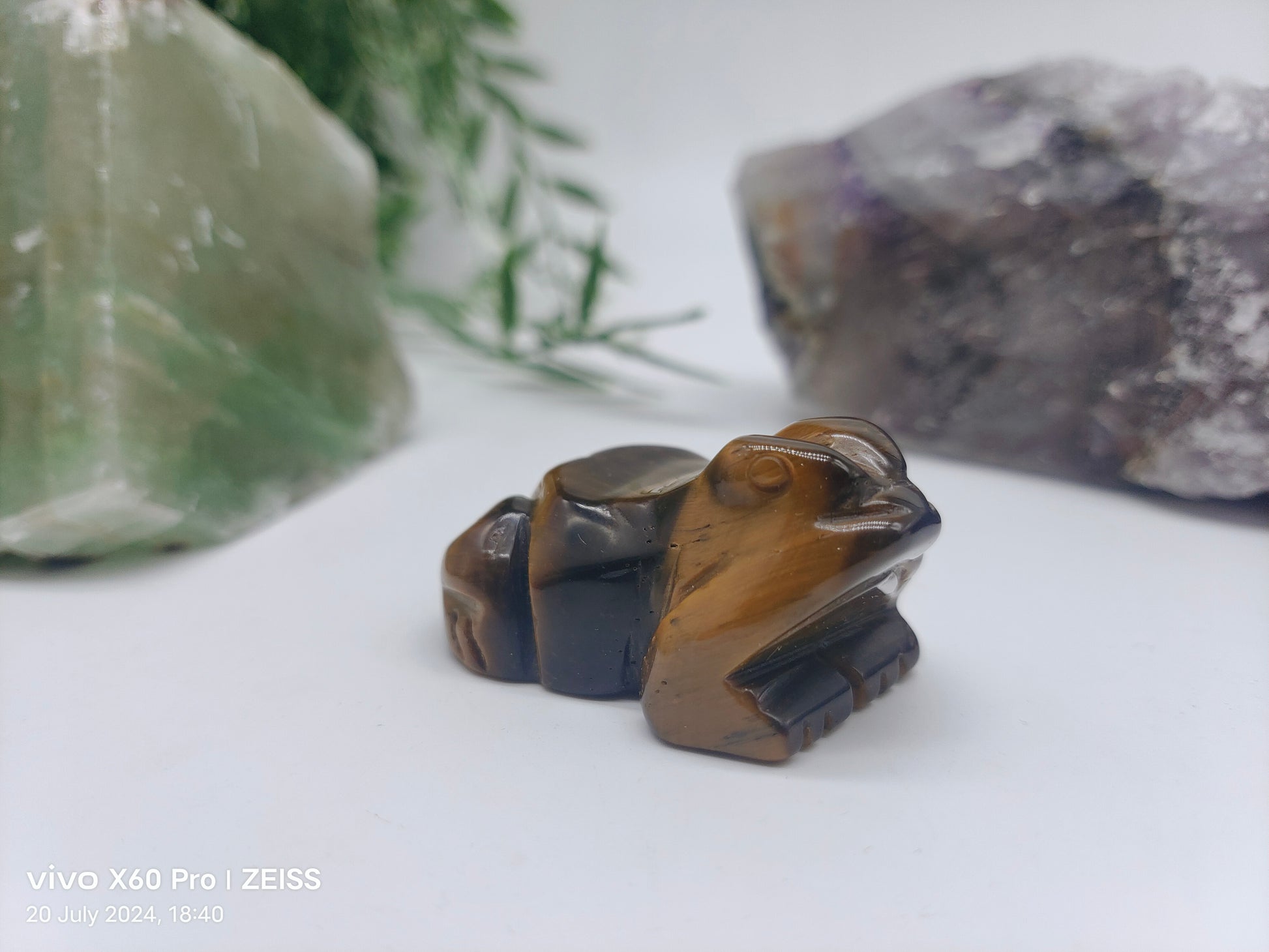 Animal Figurines - Gold Tigers Eye Crystal Wellness