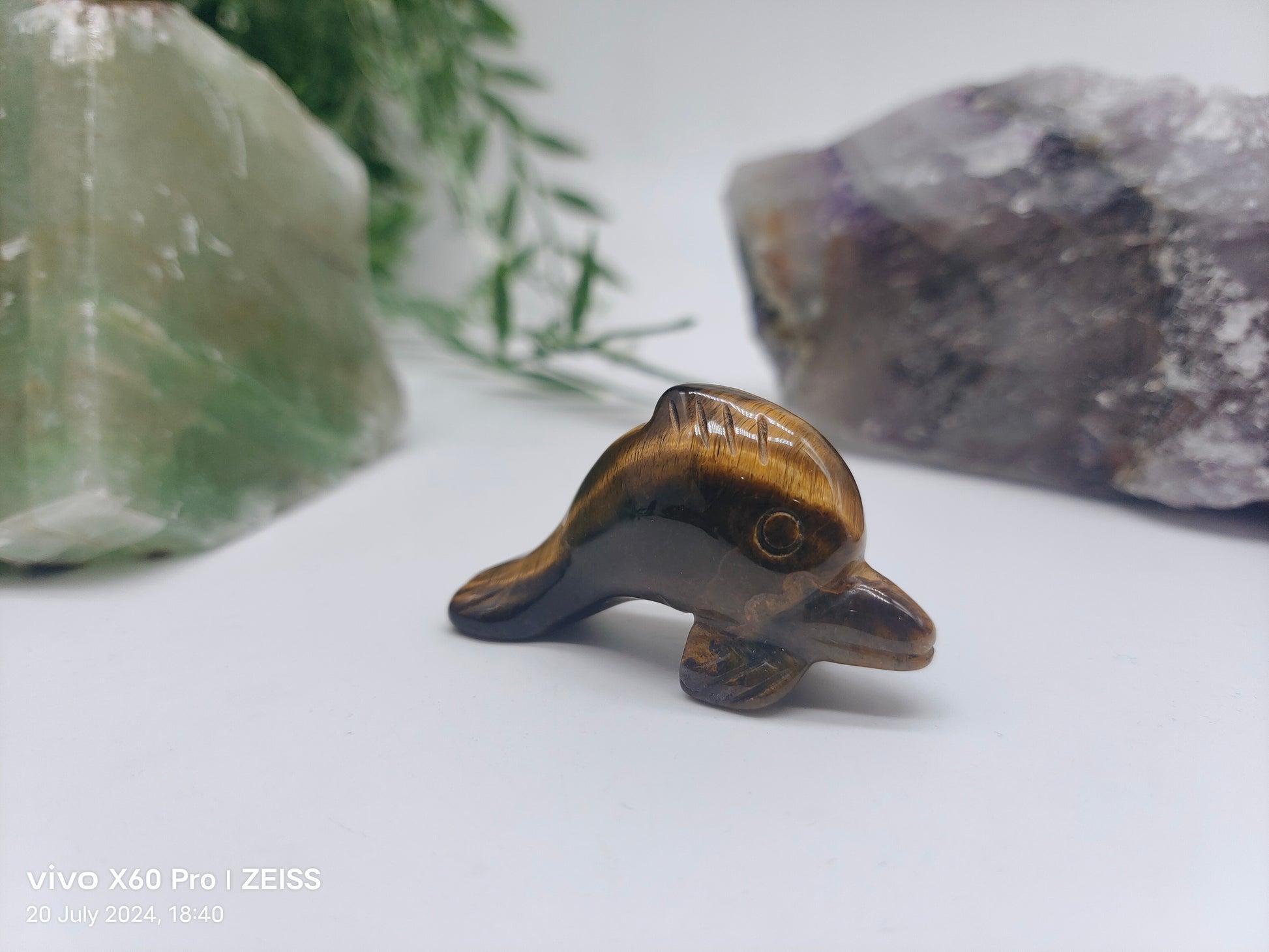 Animal Figurines - Gold Tigers Eye Crystal Wellness