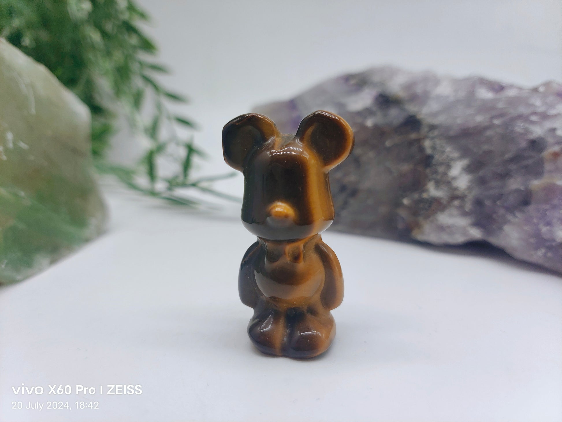 Animal Figurines - Gold Tigers Eye Crystal Wellness