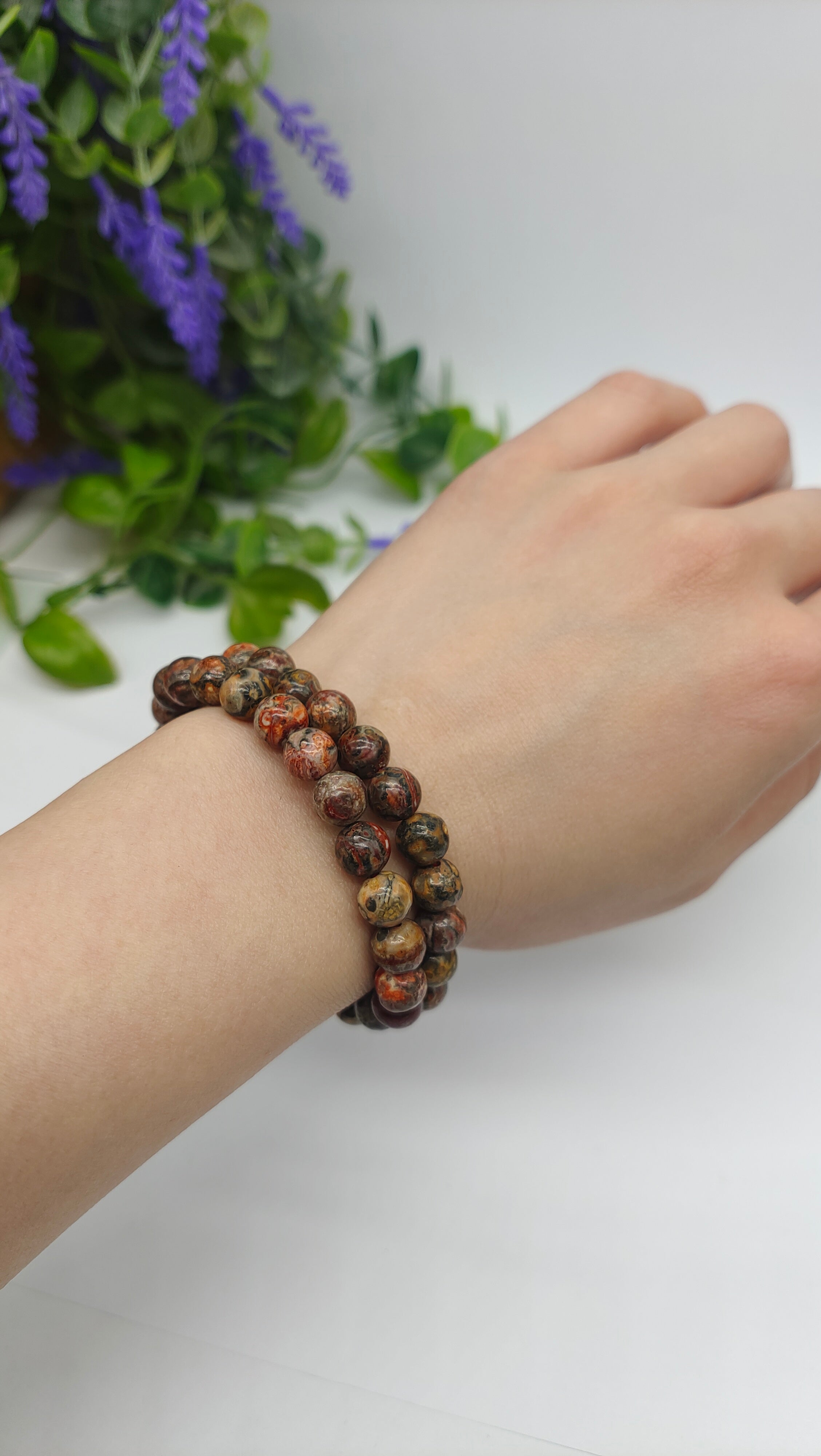 Leopard Jasper Bracelet Crystal Wellness