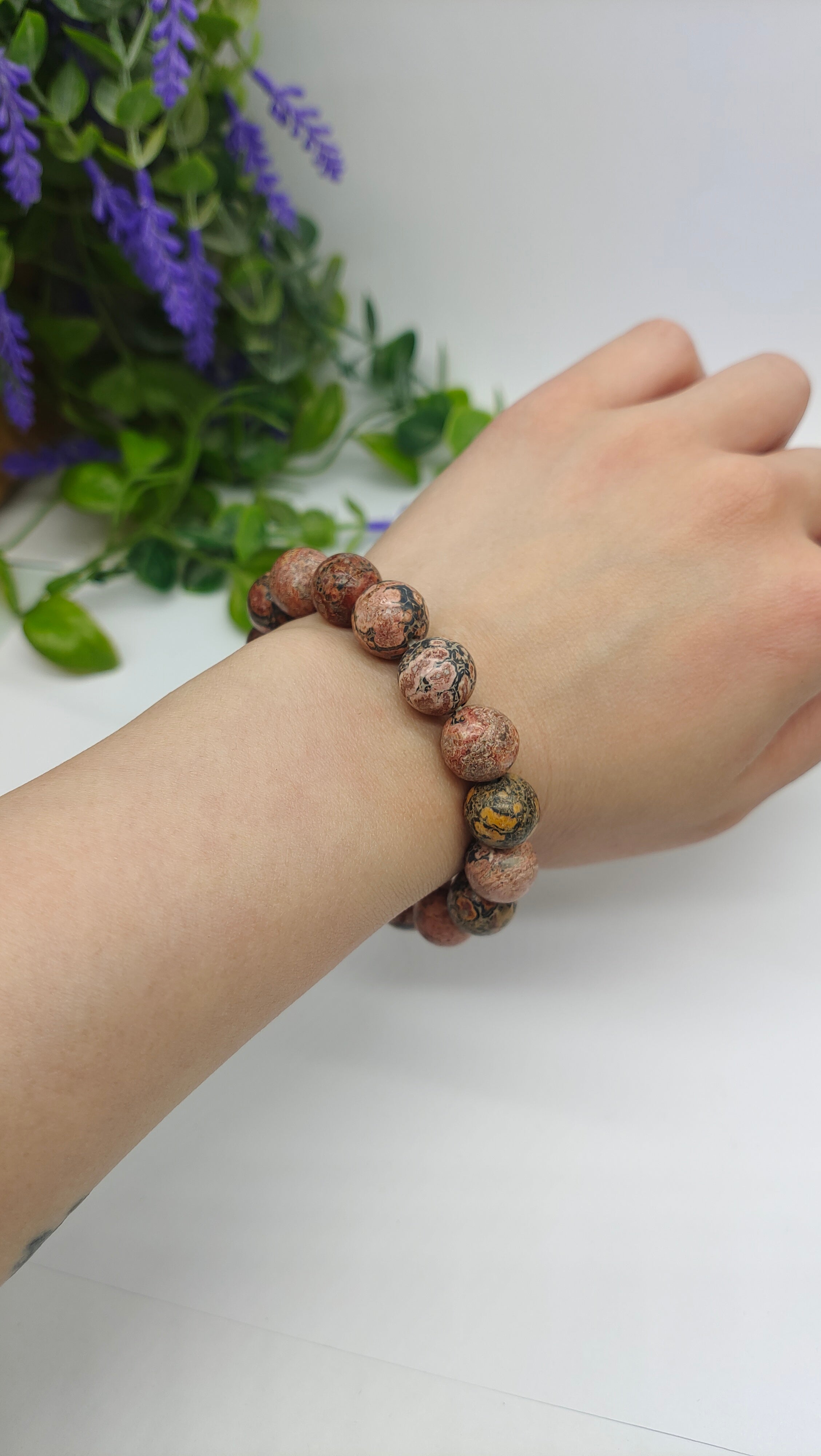 Leopard Jasper Bracelet Crystal Wellness