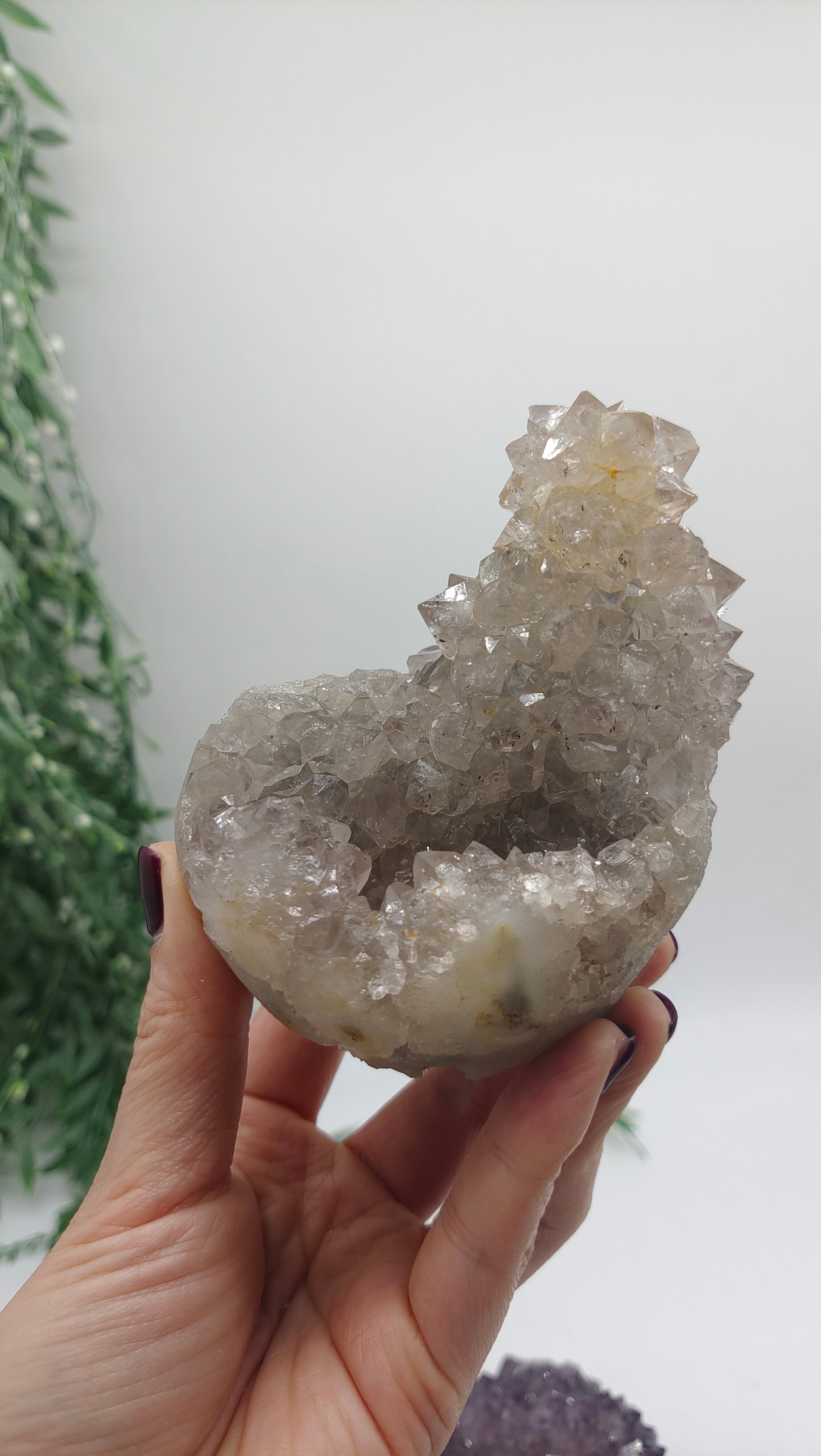 Spirit Quartz Cluster 0.46Kg 9x7x8cm Crystal Wellness