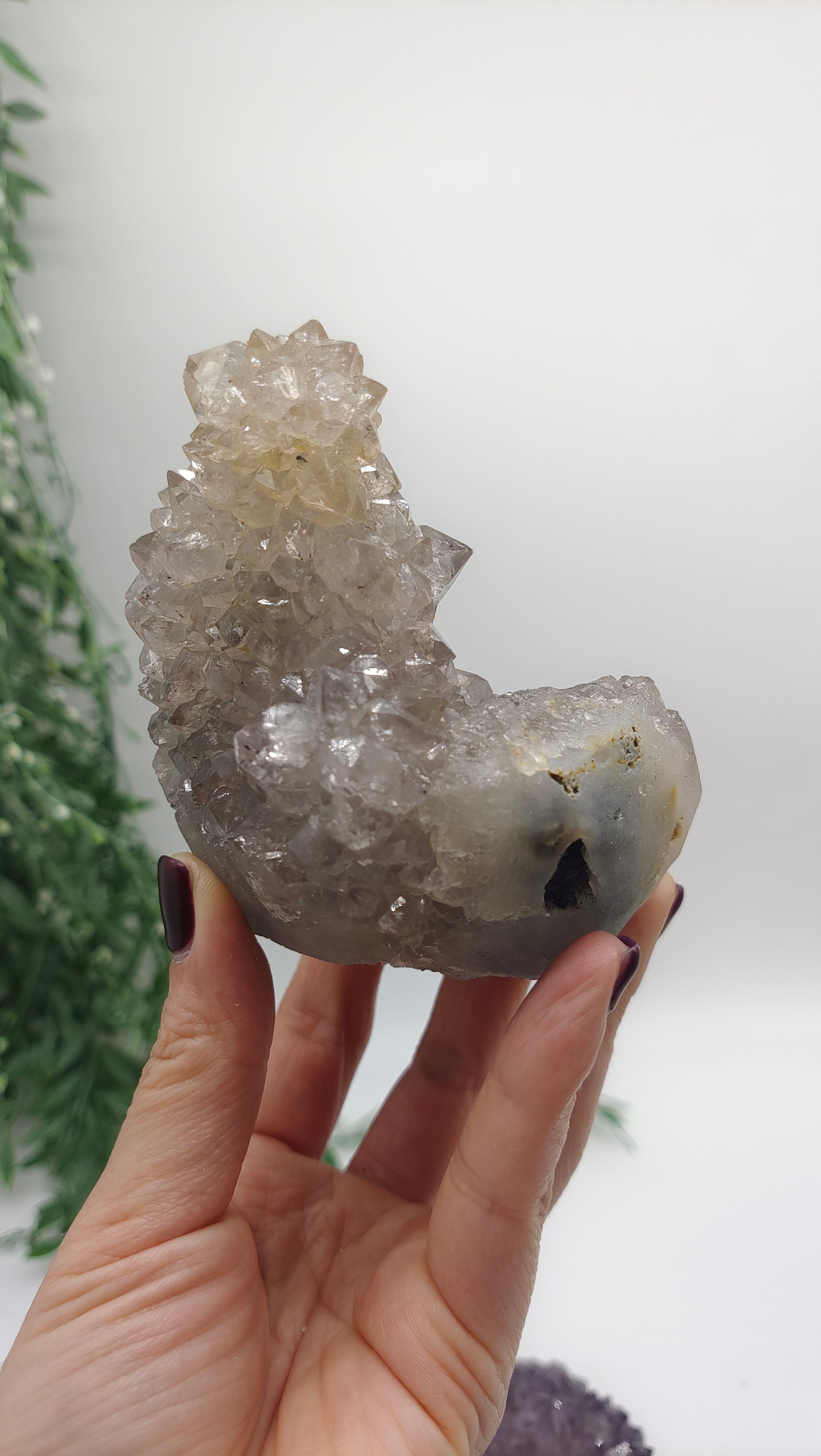 Spirit Quartz Cluster 0.46Kg 9x7x8cm Crystal Wellness