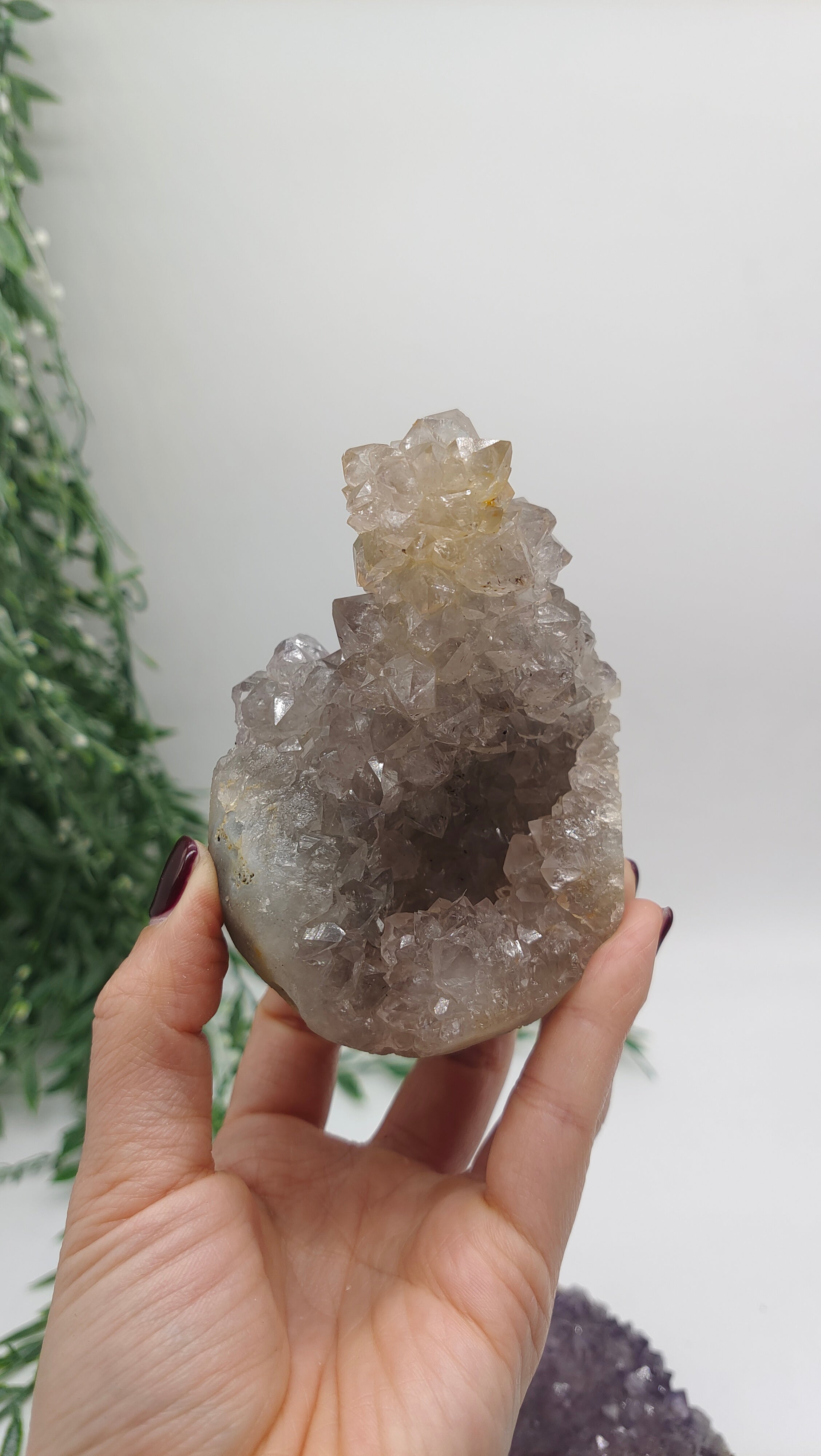 Spirit Quartz Cluster 0.46Kg 9x7x8cm Crystal Wellness