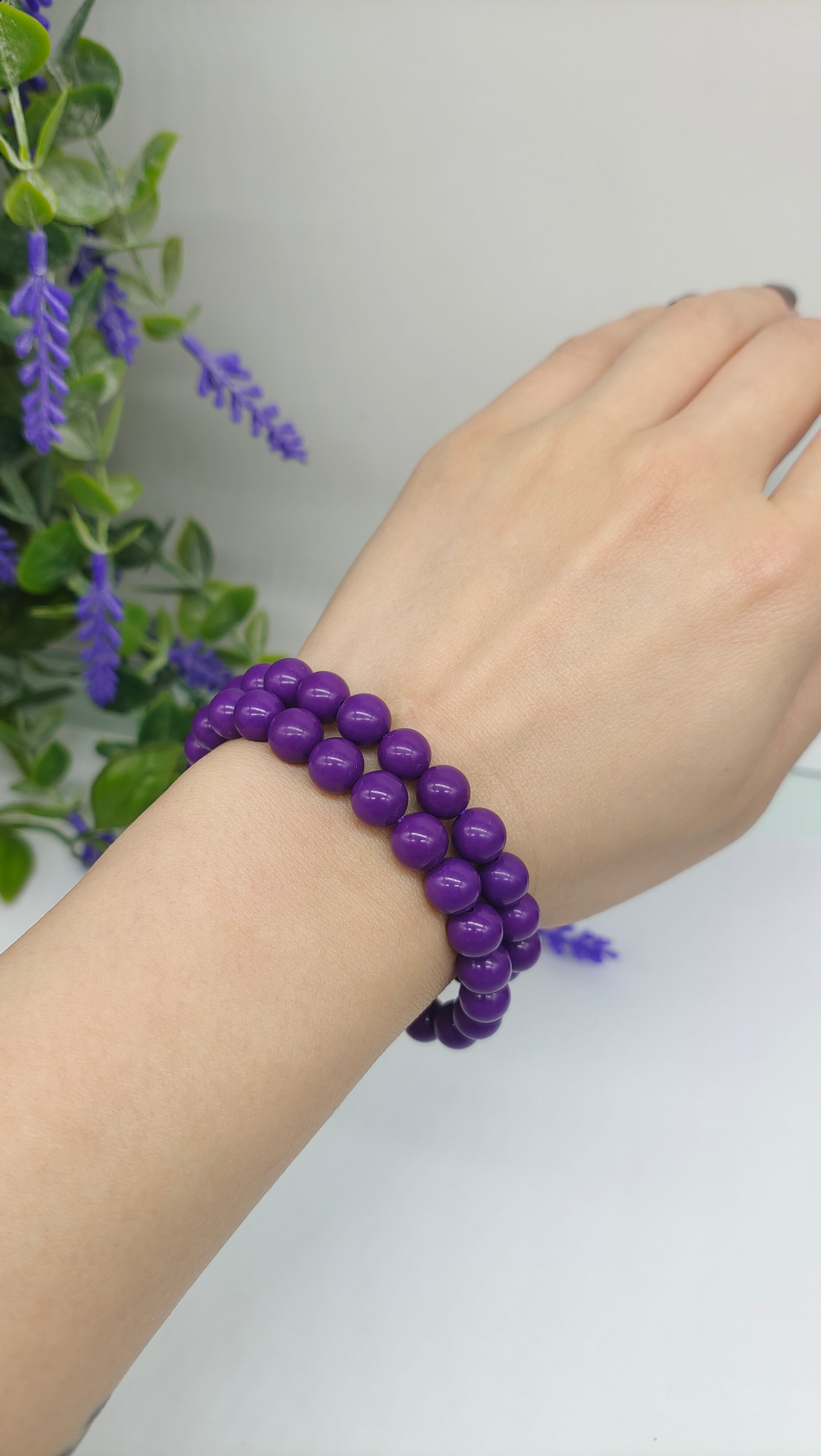 Phosphosiderite Beads Bracelet Crystal Wellness