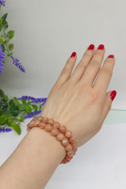 Sunstone Beads Bracelet Crystal Wellness