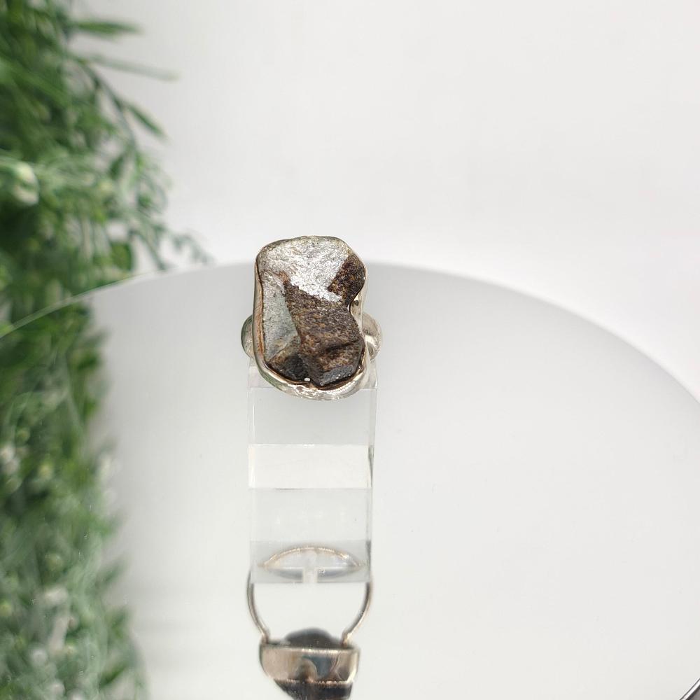 Staurolite 925 Sterling Silver Rings Size 7 Crystal Wellness