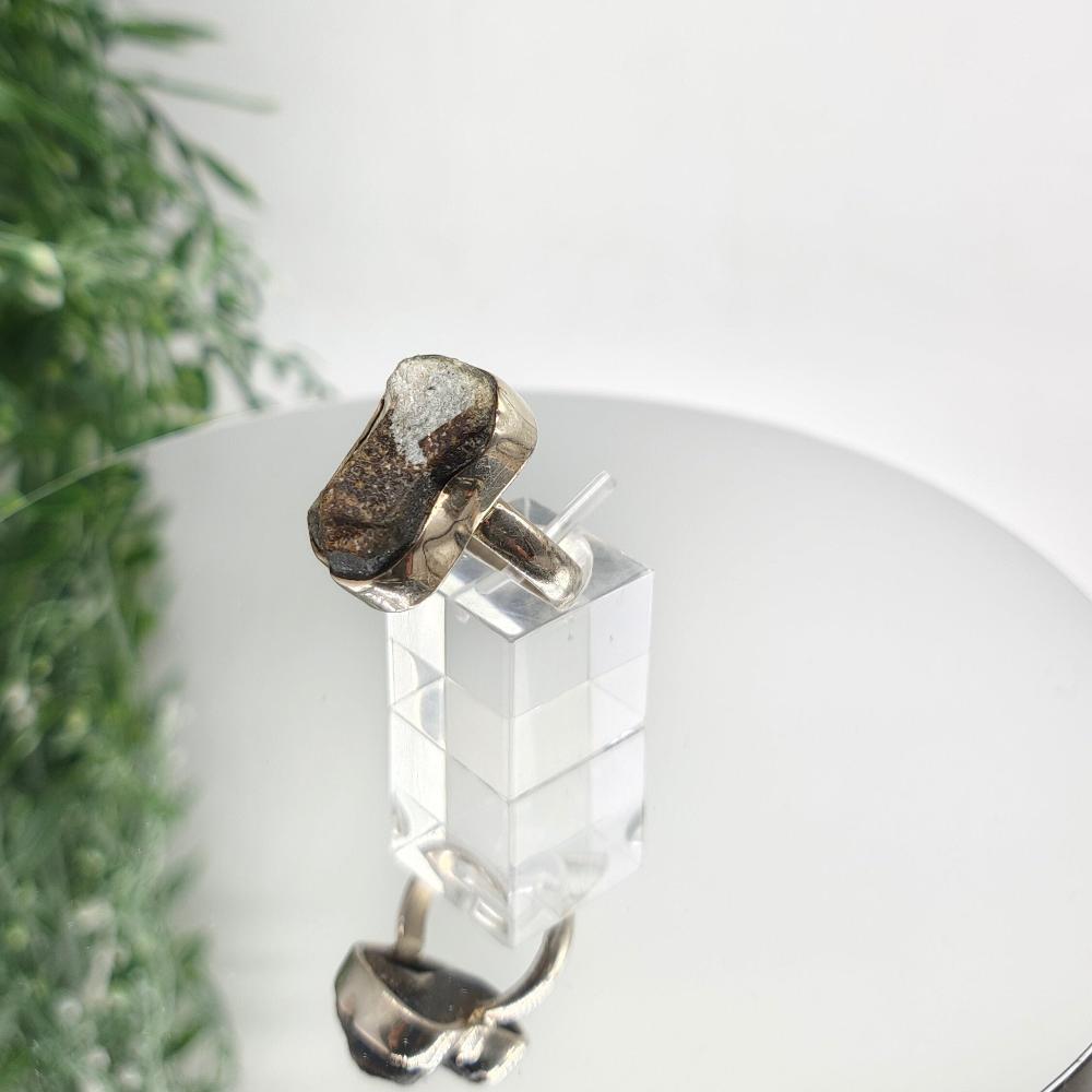 Staurolite 925 Sterling Silver Rings Size 7 Crystal Wellness