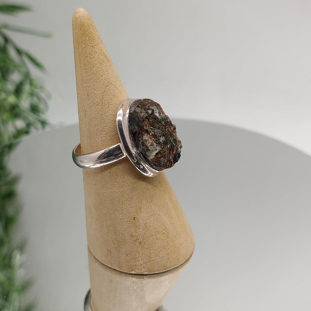 Astrophyllite 925 Sterling Silver Rings Size 9 Crystal Wellness