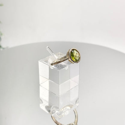 Peridot 925 Sterling Silver Ring Size 6 Crystal Wellness