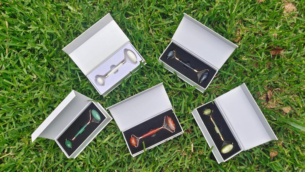 Red Jasper Facial Roller Crystal Wellness