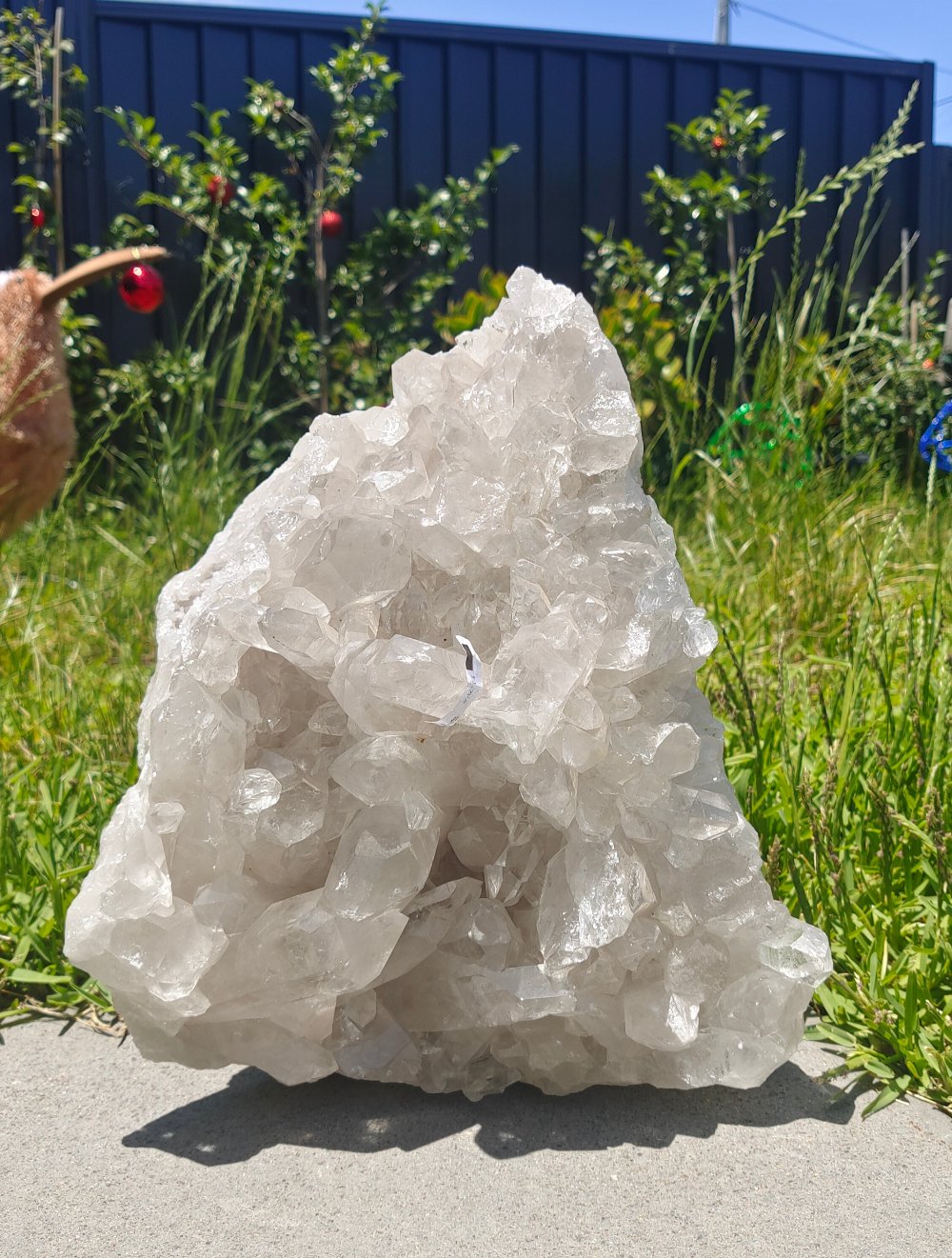 High-Grade Clear Quartz Cluster 11.3Kgs 31x24x20cm Crystal Wellness