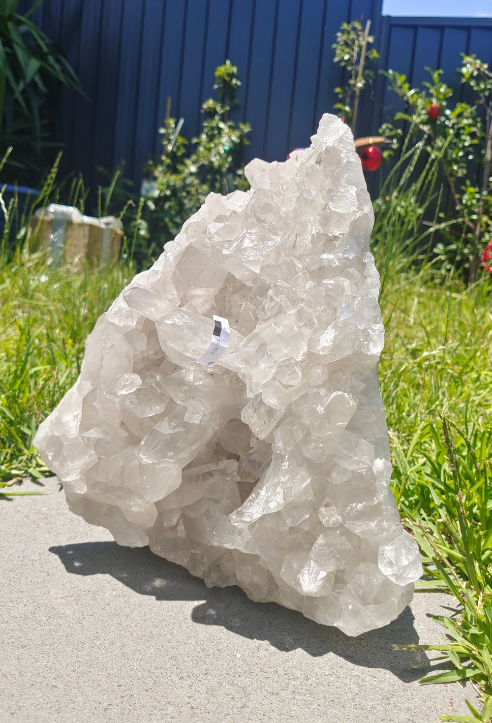 High-Grade Clear Quartz Cluster 11.3Kgs 31x24x20cm Crystal Wellness