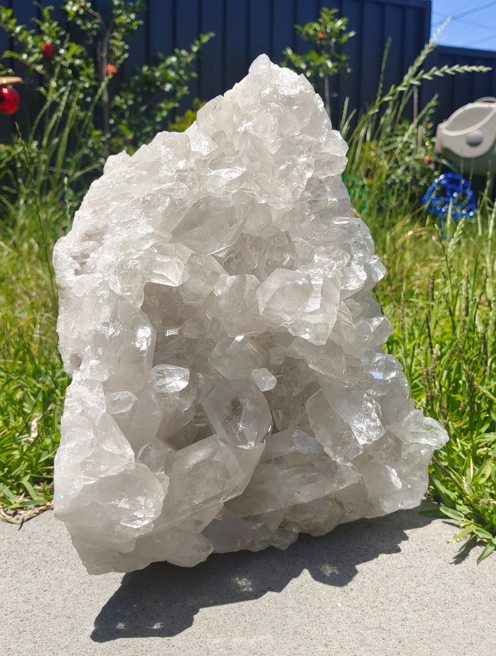 High-Grade Clear Quartz Cluster 11.3Kgs 31x24x20cm Crystal Wellness