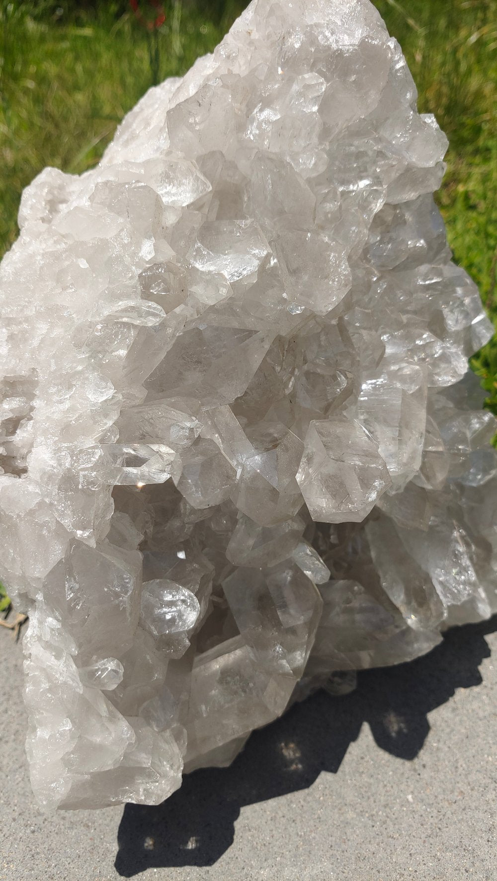 High-Grade Clear Quartz Cluster 11.3Kgs 31x24x20cm Crystal Wellness