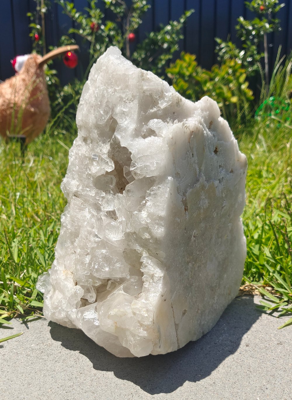 High-Grade Clear Quartz Cluster 11.3Kgs 31x24x20cm Crystal Wellness