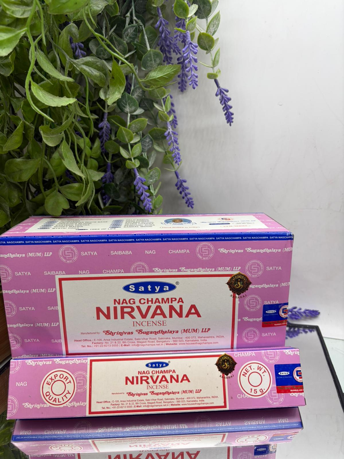 Satya- Nirvana Incense Crystal Wellness